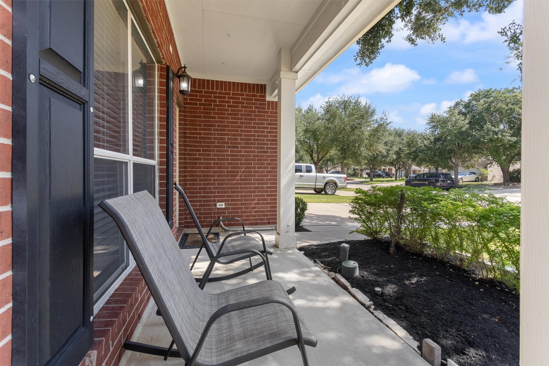 20514 Rustic Rail Court, Cypress, TX 77433 Shady, covered front porch