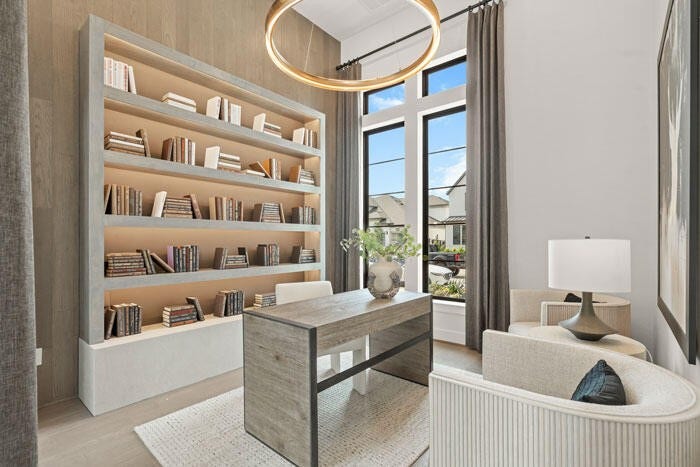 7114 Quaker Meadows Drive, Katy, TX 77493 The study at the front of the home provides a supreme work from home retreat. Representative image.