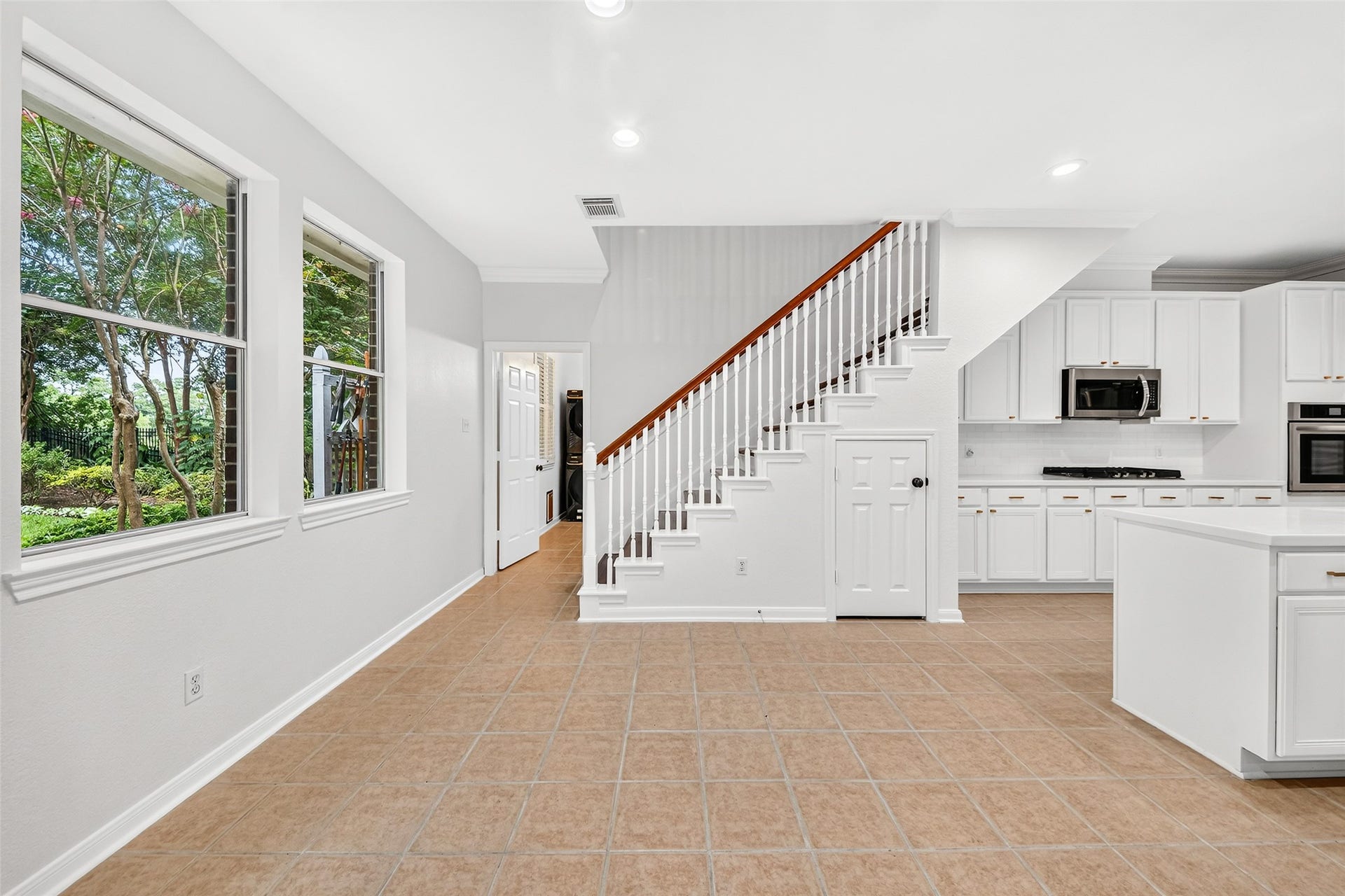 9515 Sotherloch Lake Drive, Spring, TX 77379 Second stairway from the kitchen to the second floor.