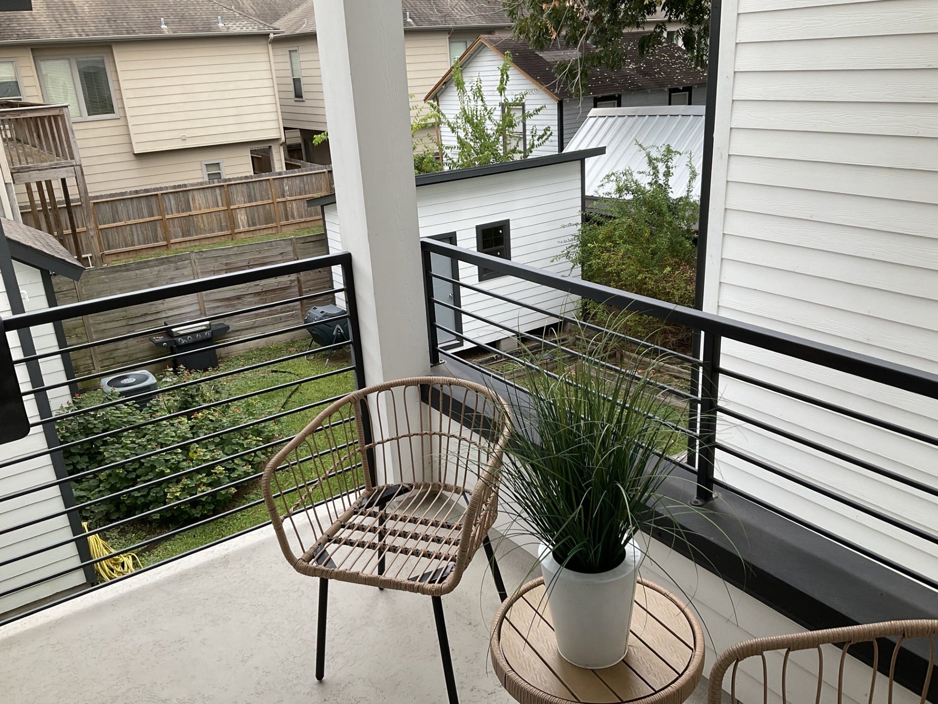 4214 Spencer Street, Houston, TX 77007 Patio on the west side so you are out of the sun in the evenings.