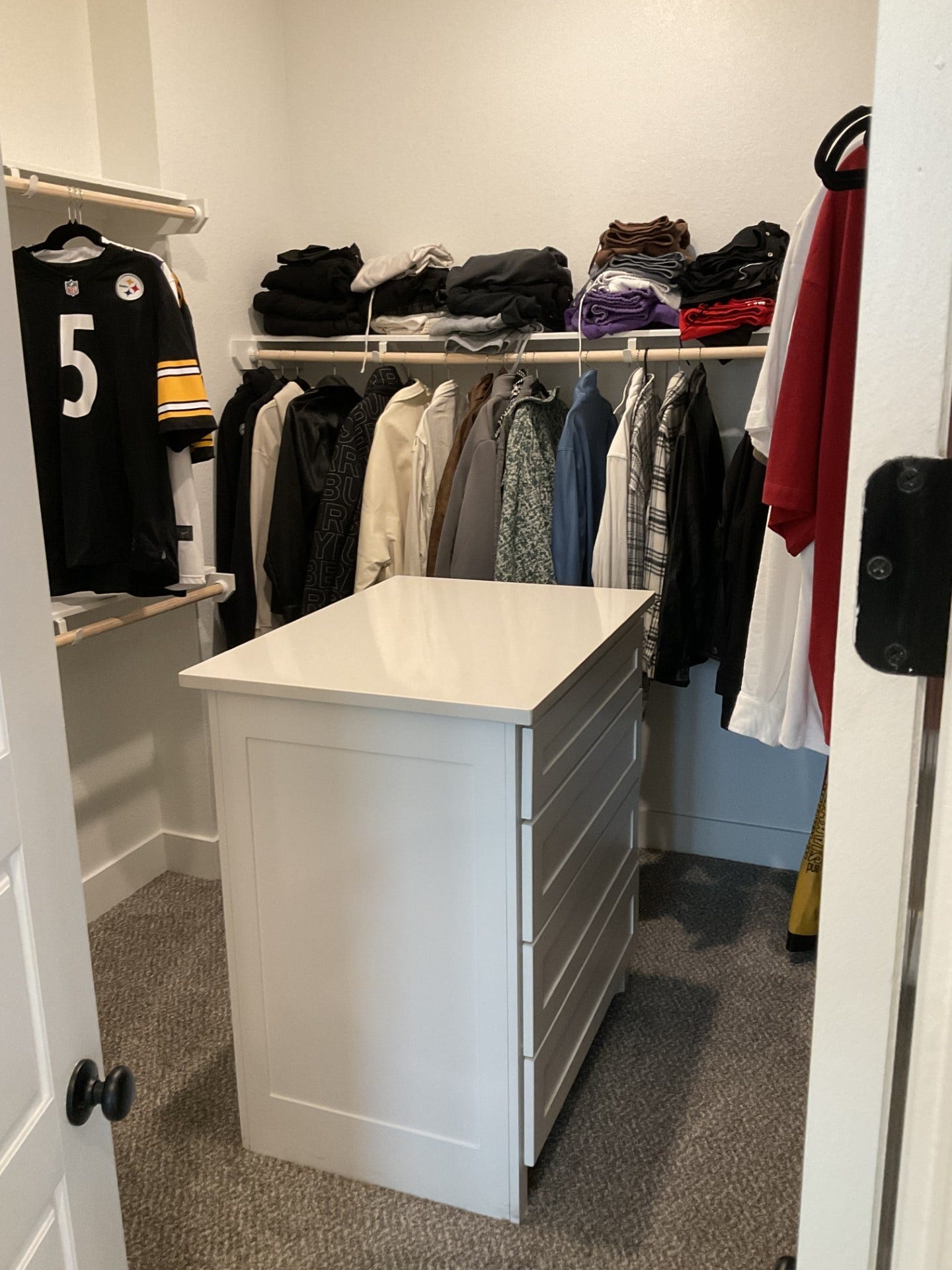 4214 Spencer Street, Houston, TX 77007 Master closet with built in Island