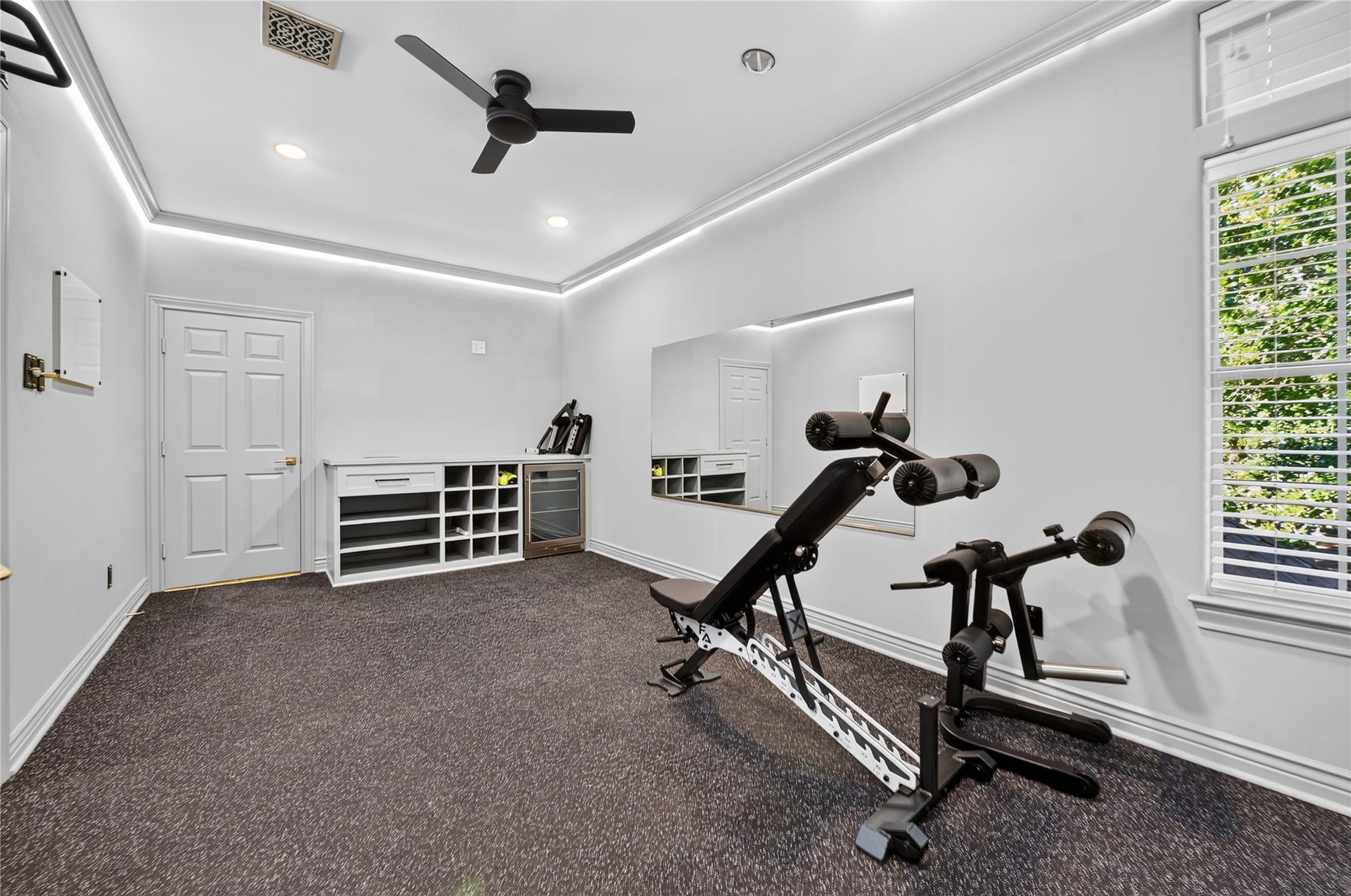 4510 River Forest Drive, Richmond, TX 77406 The gym is located upstairs past the media room.