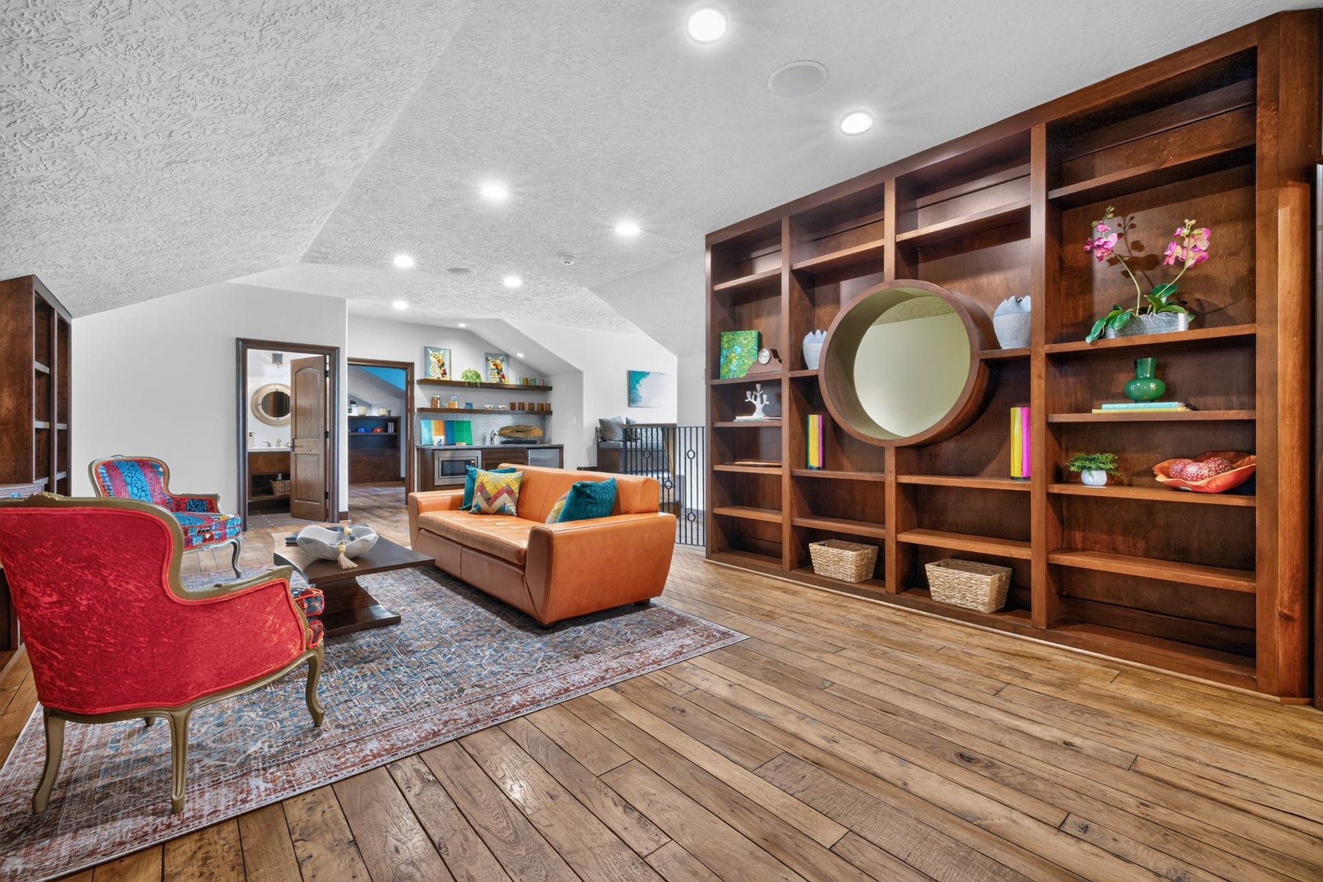 24005 Old Dobbin Plantersville Road, Montgomery, TX 77316 Built for laughter and play, the game room keeps family gatherings going well into the night.