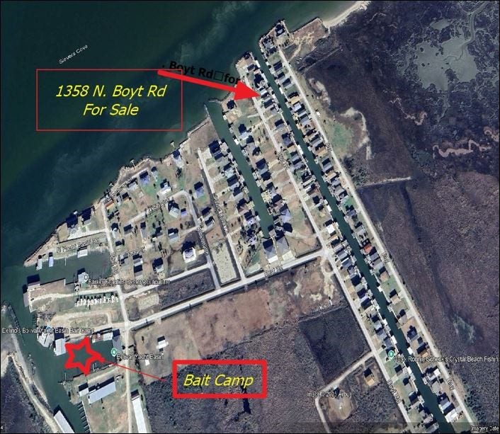 Property photo for 1358 Boyt Road N, Crystal Beach, TX