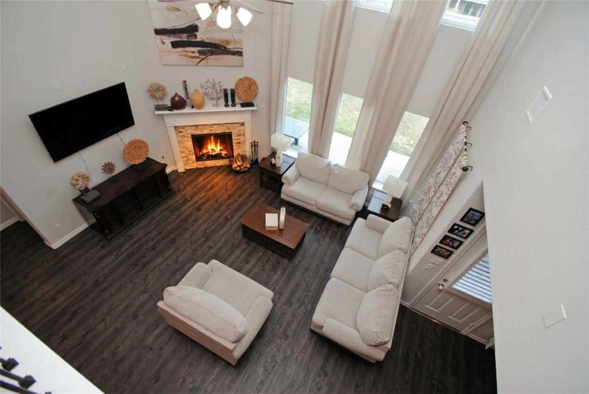 Second Floor View of the large Living Room