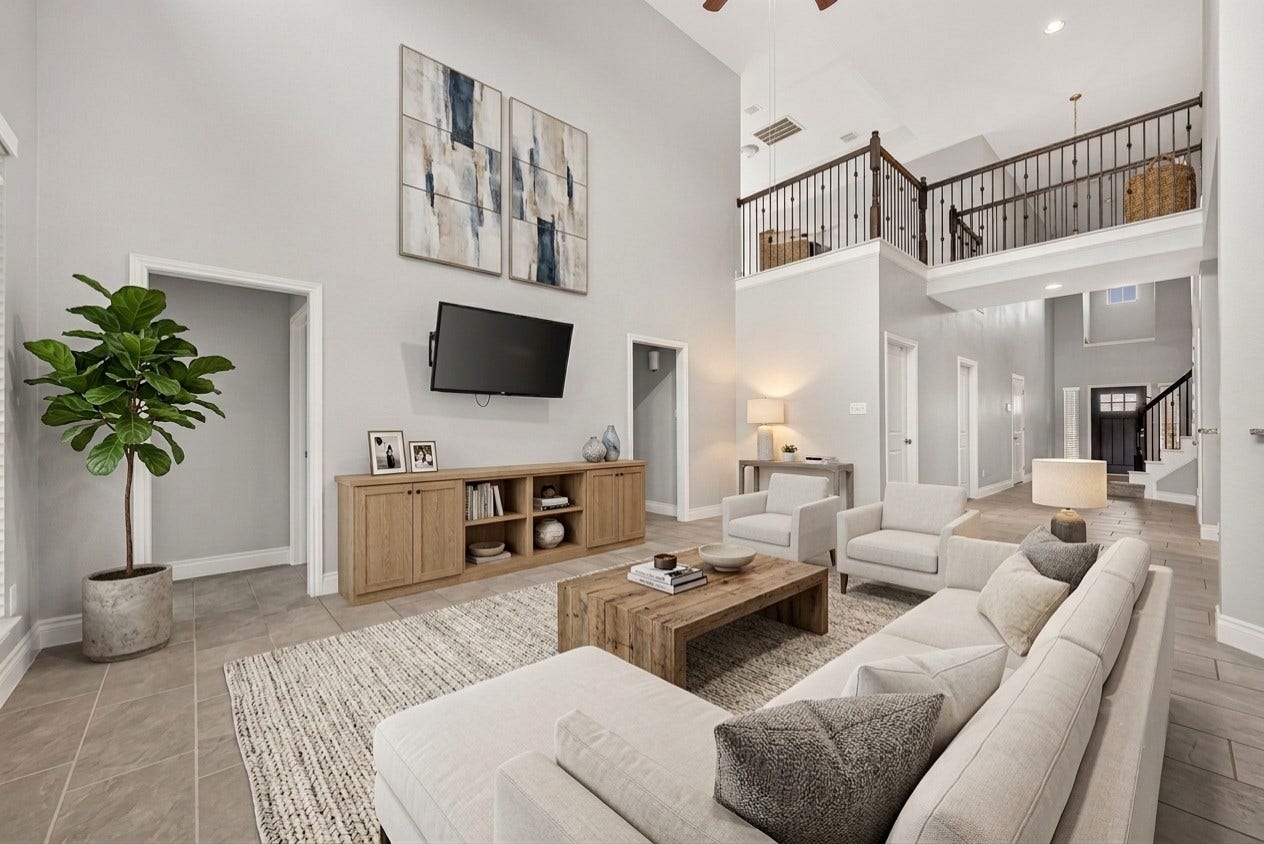 23335 Peareson Bend Lane, Richmond, TX 77469 This photo has been virtually staged using AI for illustrative purposes only. Furnishings and dcor shown are not included with the property.
