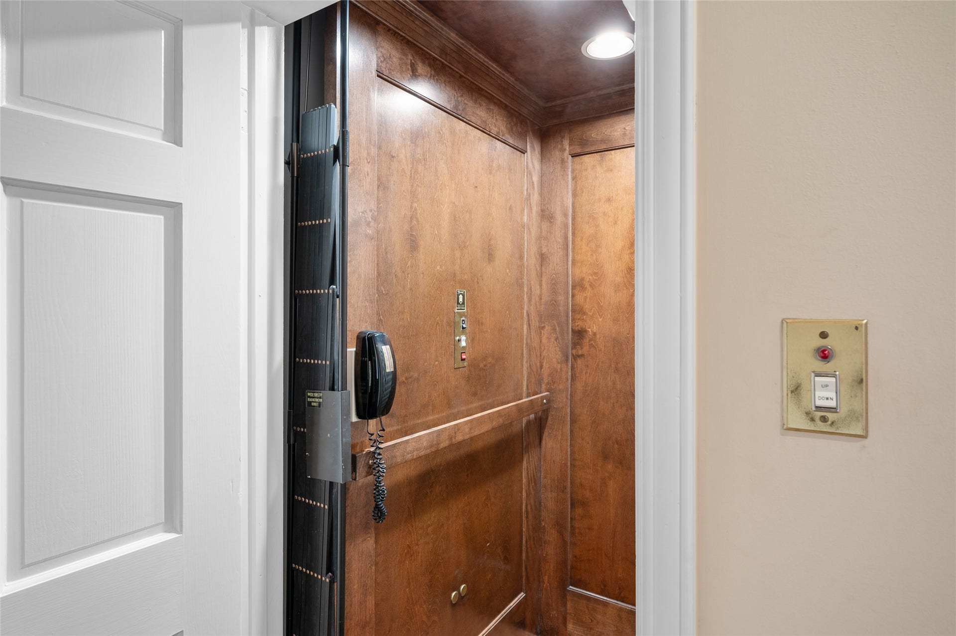 [Elevator]
The elevator has a stop in the center hall just outside of the entrance to the primary suite.