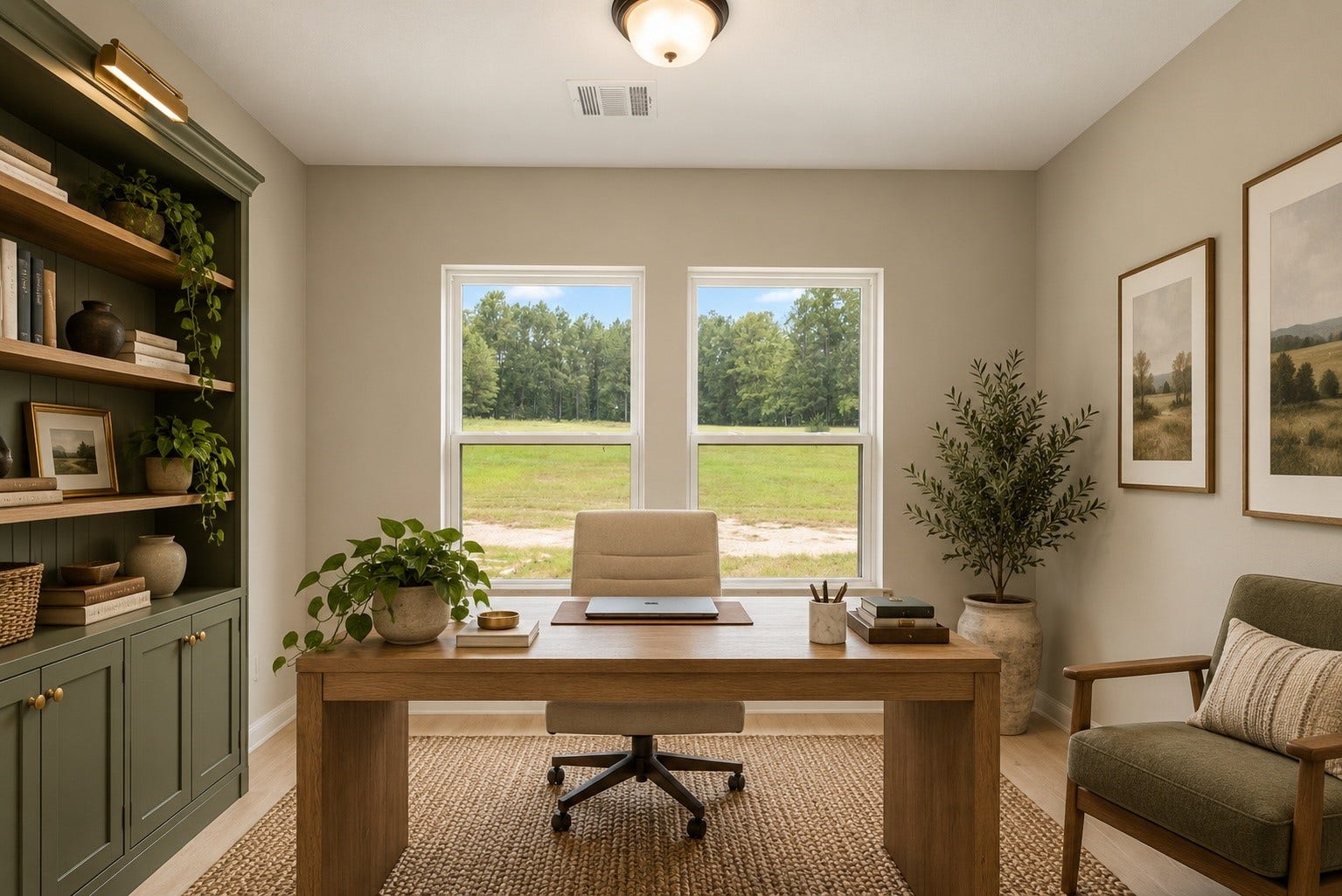 21203 Peach Wood Court, Cleveland, TX 77328 Virtually stage office.