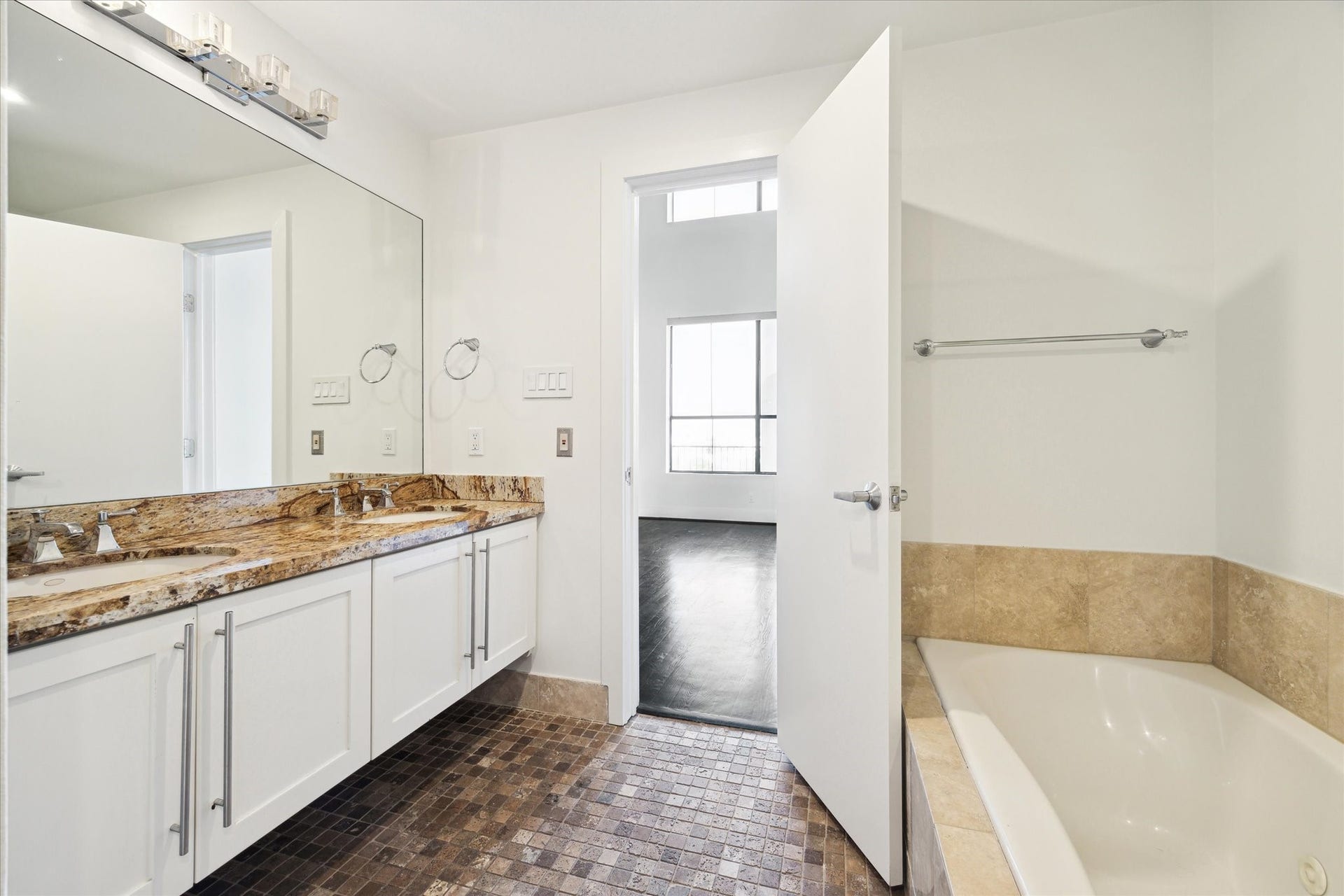 Another view of the primary bathroom.