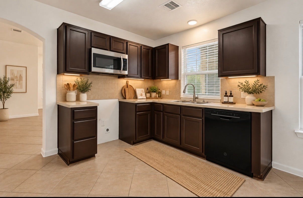 1107 Hampton Villa Lane, Houston, TX 77047 VIRTUAL STAGING KITCHEN