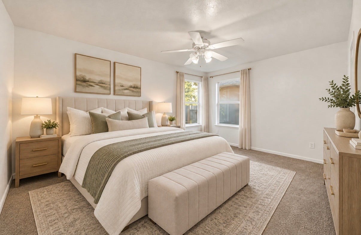 1107 Hampton Villa Lane, Houston, TX 77047 VIRTUAL STAGING PRIMARY BEDROOM