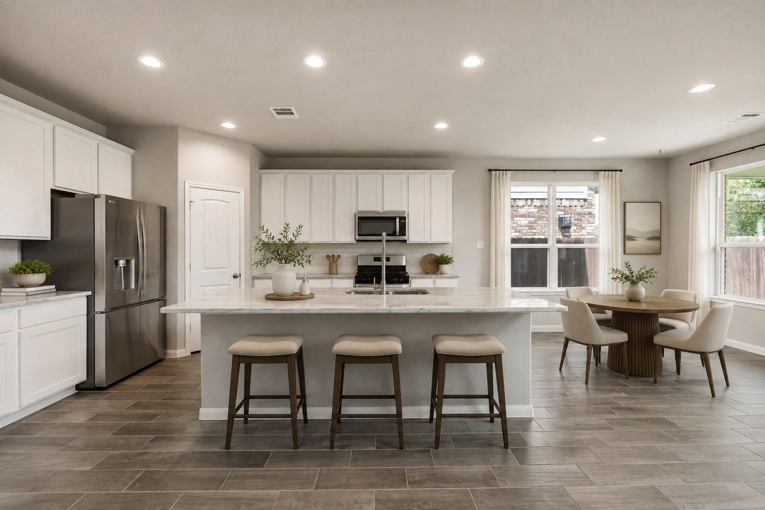 314 Arbor Ranch Circle, Richmond, TX 77469 Virtually staged - kitchen and breakfast nook