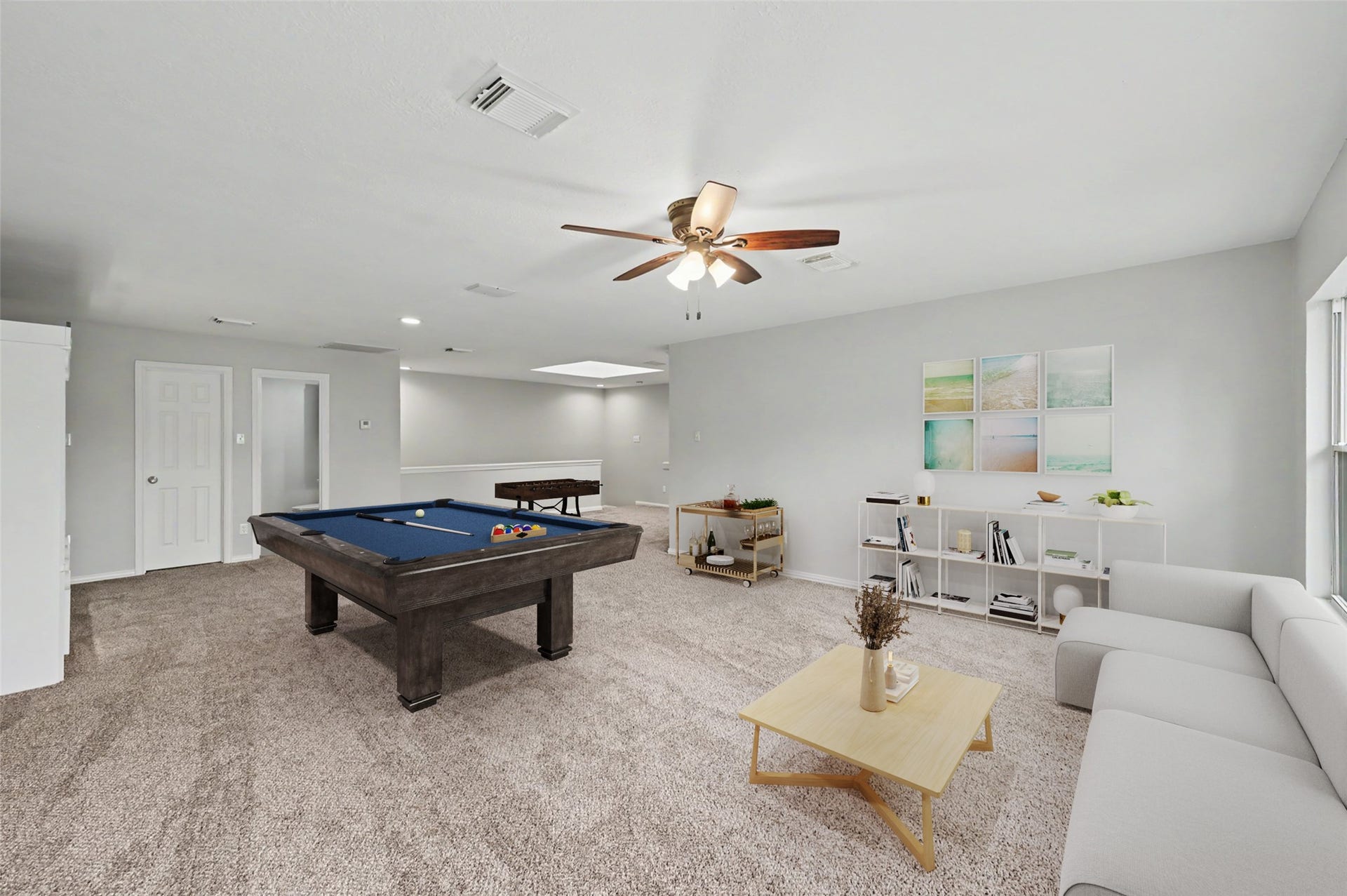 18207 Red Eagle Court, Humble, TX 77346 HUGE gameroom/Media. room up on the second level with its own half bath! So much space in this room! Virtually staged