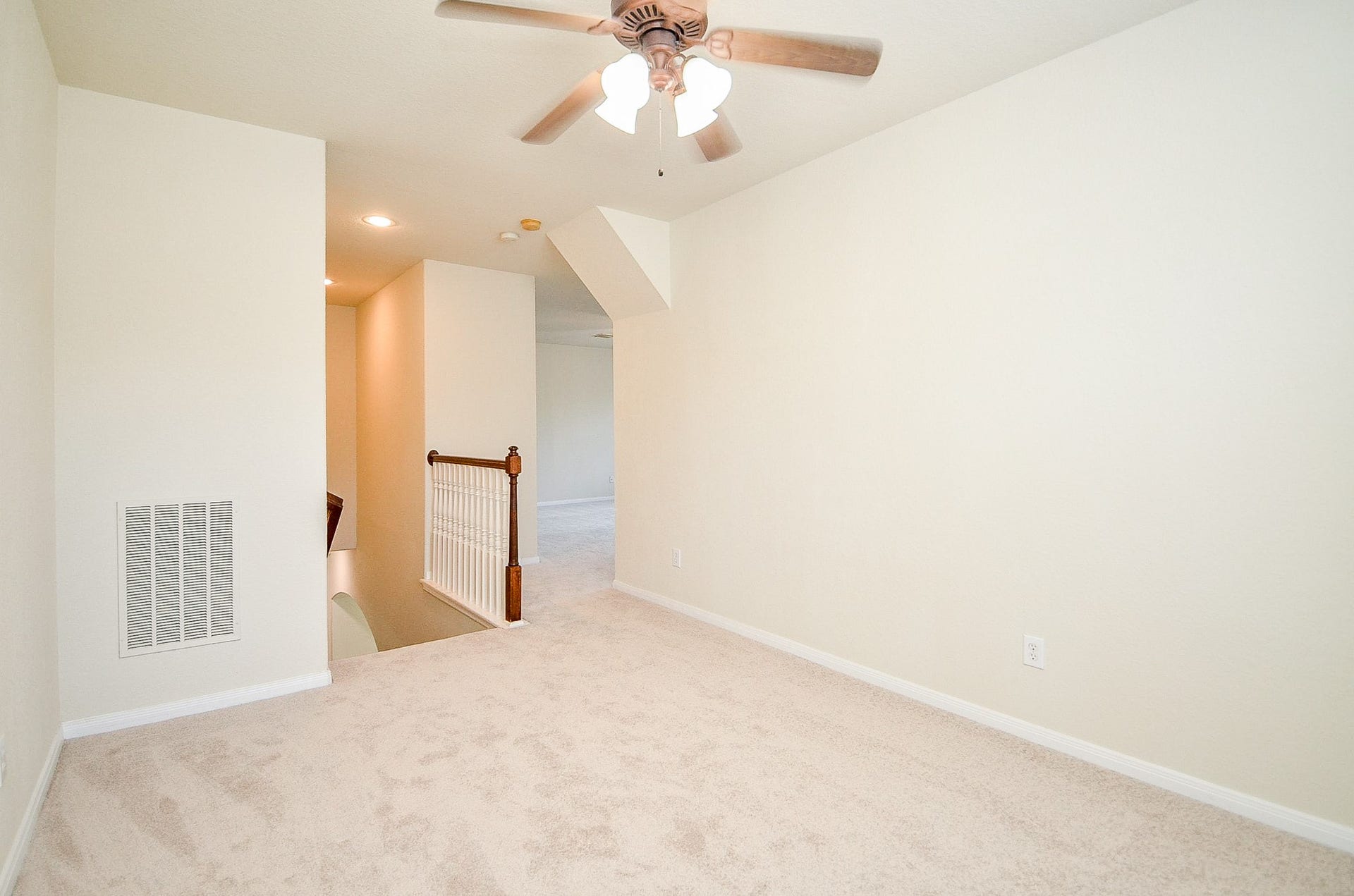 14407 Spanish River Lane, Cypress, TX 77429 Upstairs is dedicated to bonus space rather than bedrooms, giving you separation between everyday living downstairs and recreation upstairs. Even the landing offers additional space that could be put to work.