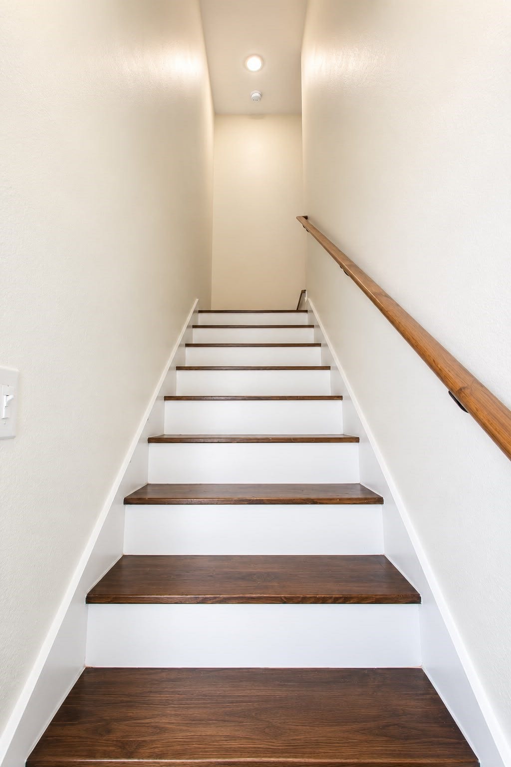 8204 Eastover Street, #A, Houston, TX 77028 Staircase leading upstairs with a handrail.