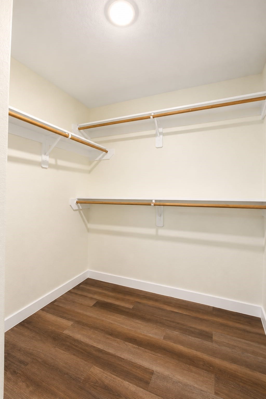 8204 Eastover Street, #A, Houston, TX 77028 Walk in closet with built in shelving for extra storage.