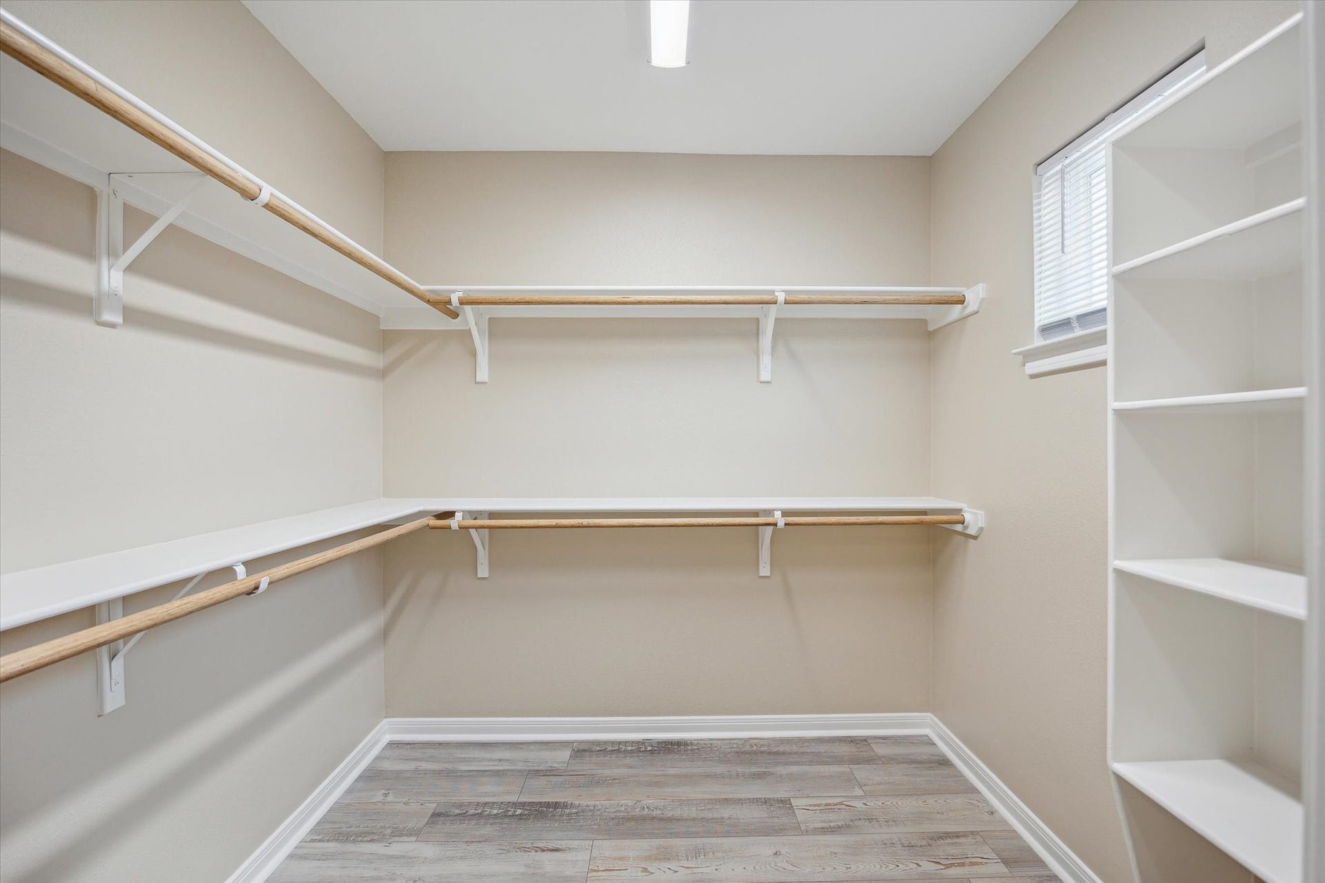 Primary walk-in closet