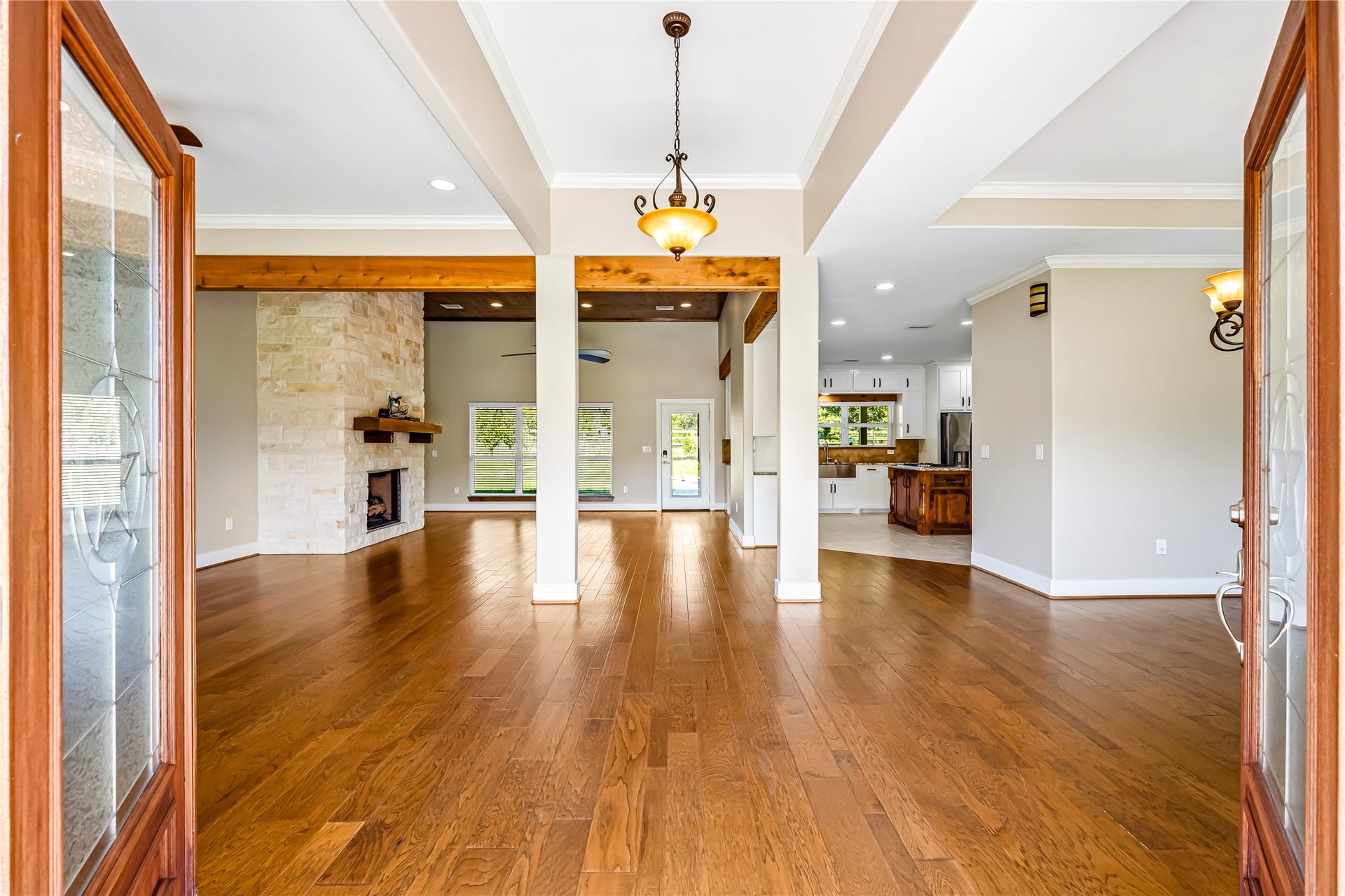 Open Entry with Texas Glass Double Doors