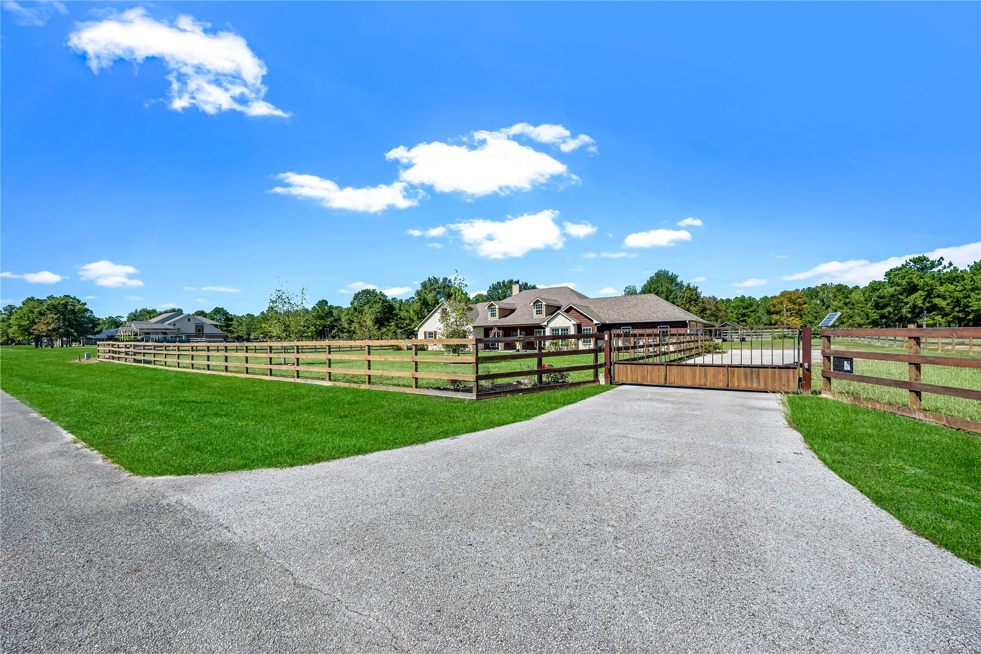 Electric Gate Access with Plenty of Parking