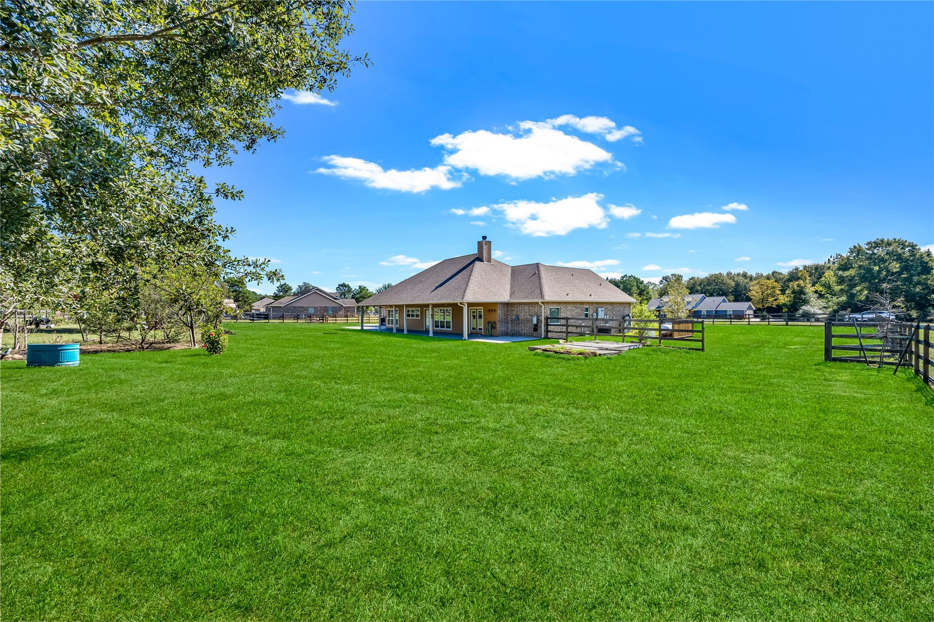 Cross Fenced to Open Acreage in the back