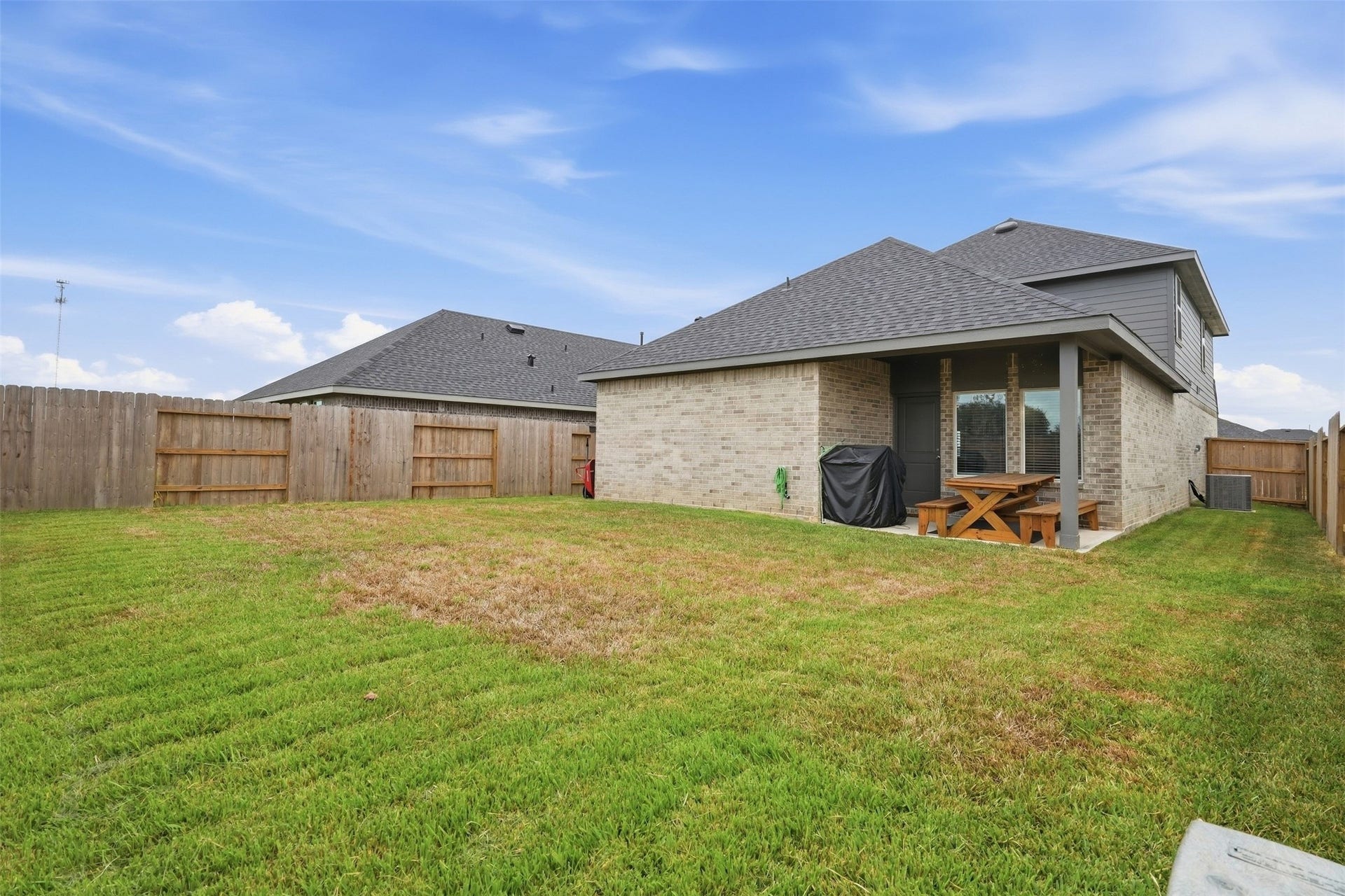 3020 Brizzo Beach Lane, Katy, TX 77493 Covered back patio