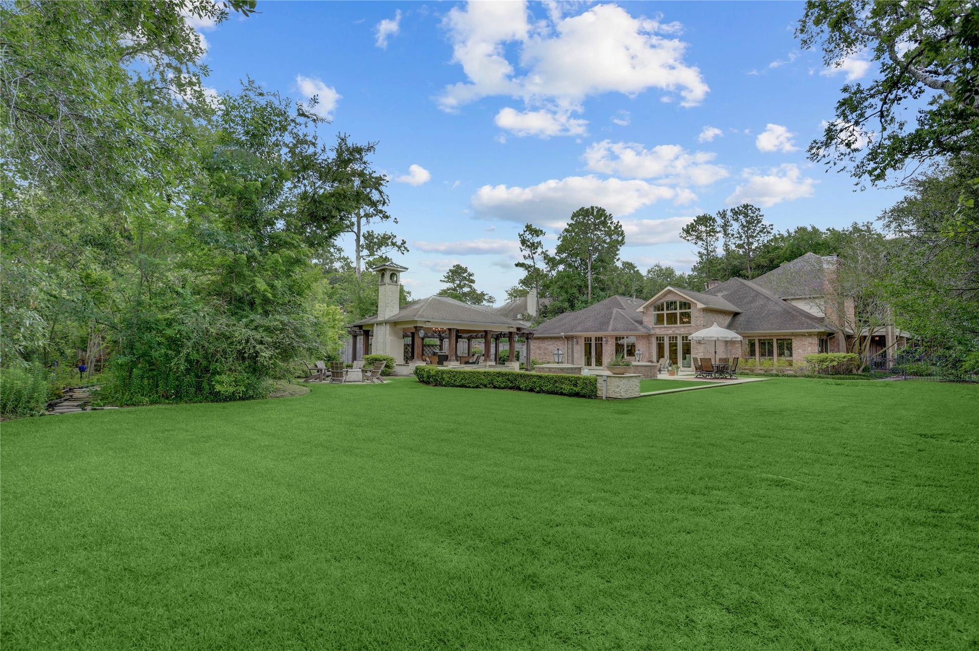 This 43,116 sq ft lot has plenty of room for activities