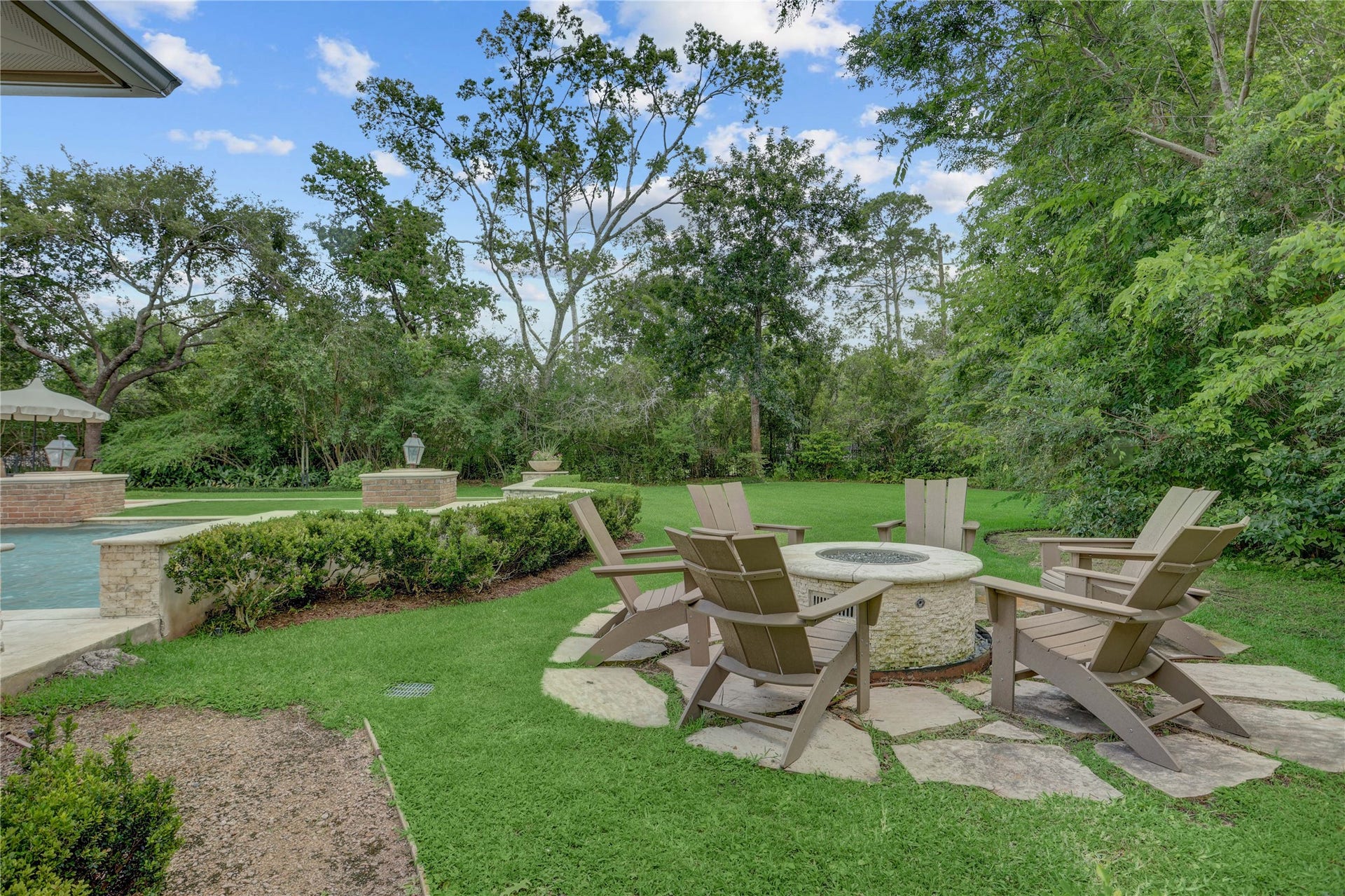 The gas firepit will be a terrific gathering space