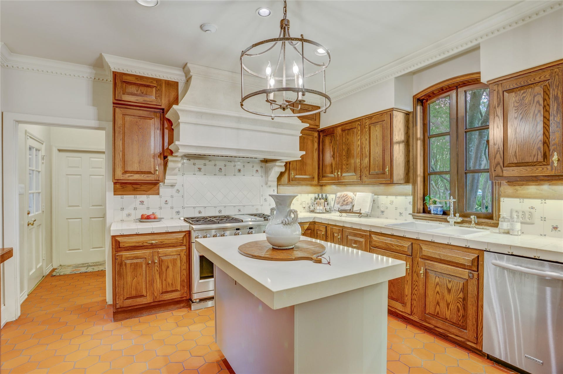 The breakfast room with terrific built ins and a seating area with  custom seating with additional storage