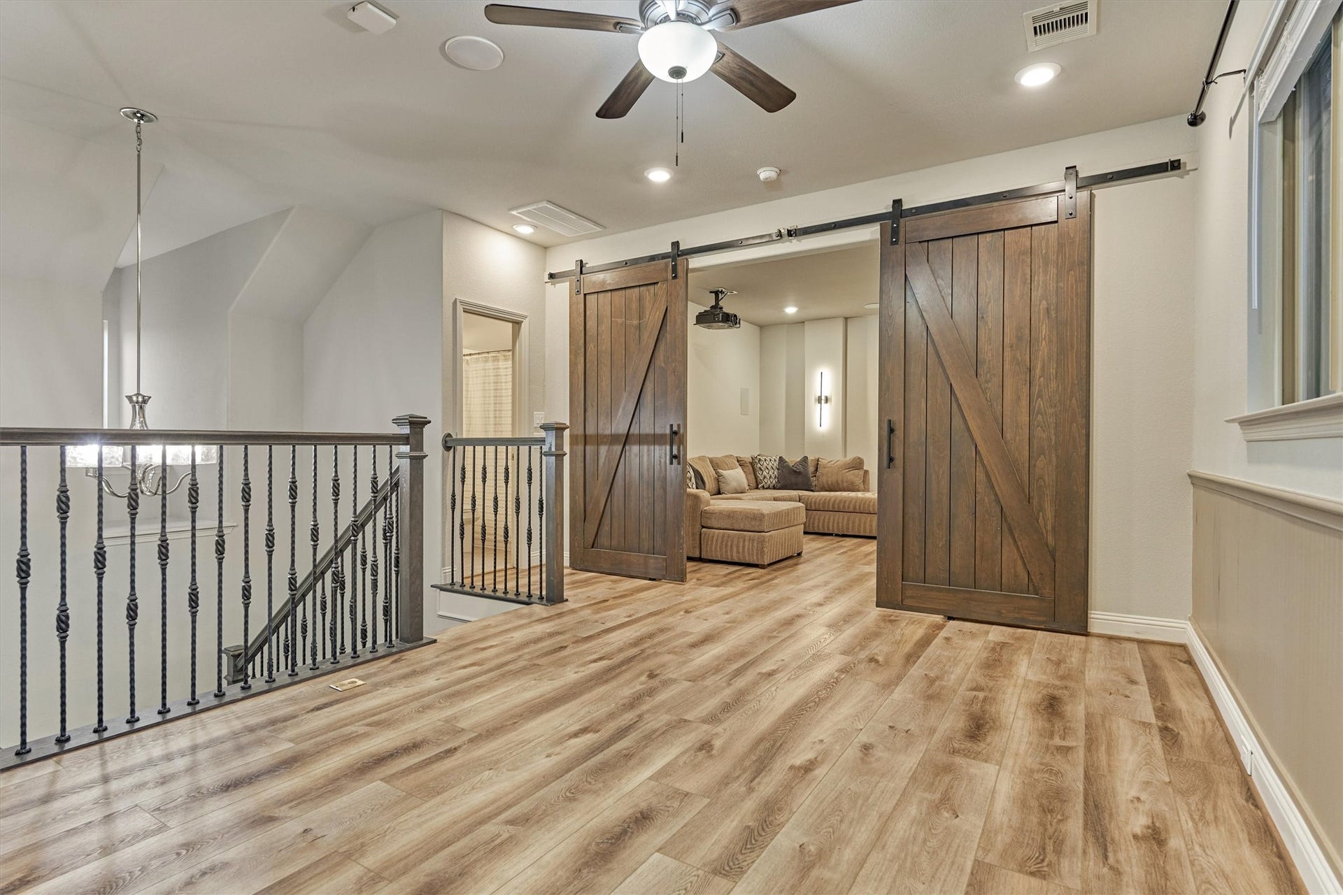 6 Canopy Green Drive, Tomball, TX 77375 game room looking into media room