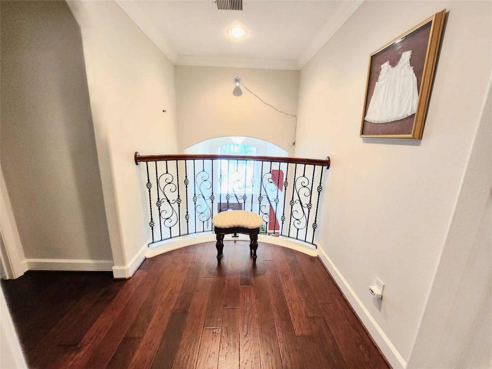 14330 Dunrobin Way, Sugar Land, TX 77498 At the top of the stairs, featuring the Juliet balcony