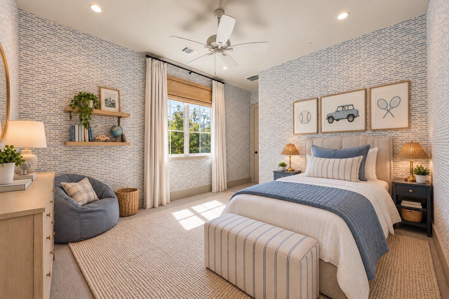 3402 Banbury Place, Houston, TX 77027 *Virtually staged* South secondary bedroom