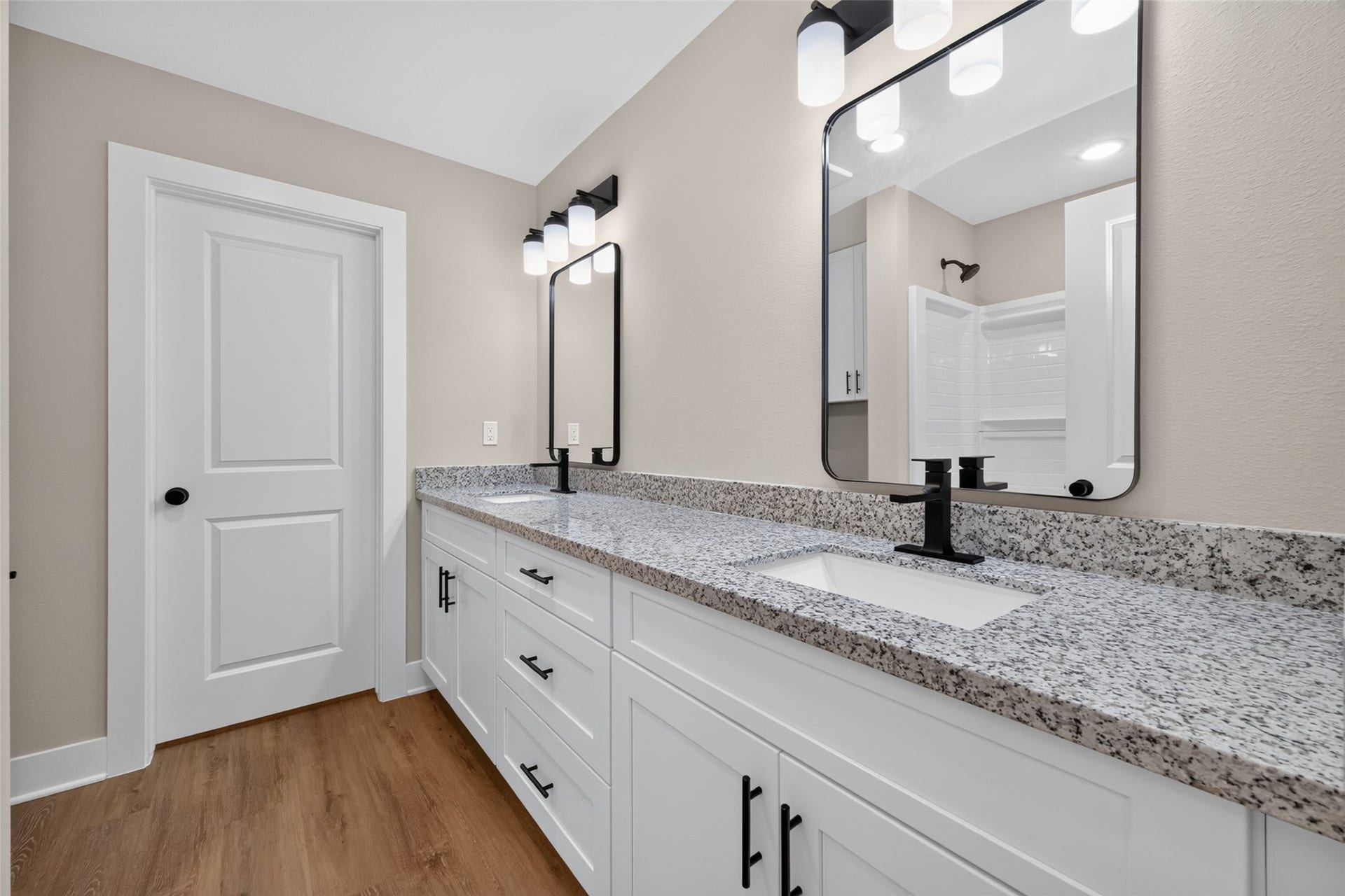 1060 Mann Road, #B, Conroe, TX 77303 Double vanity with plenty of storage.