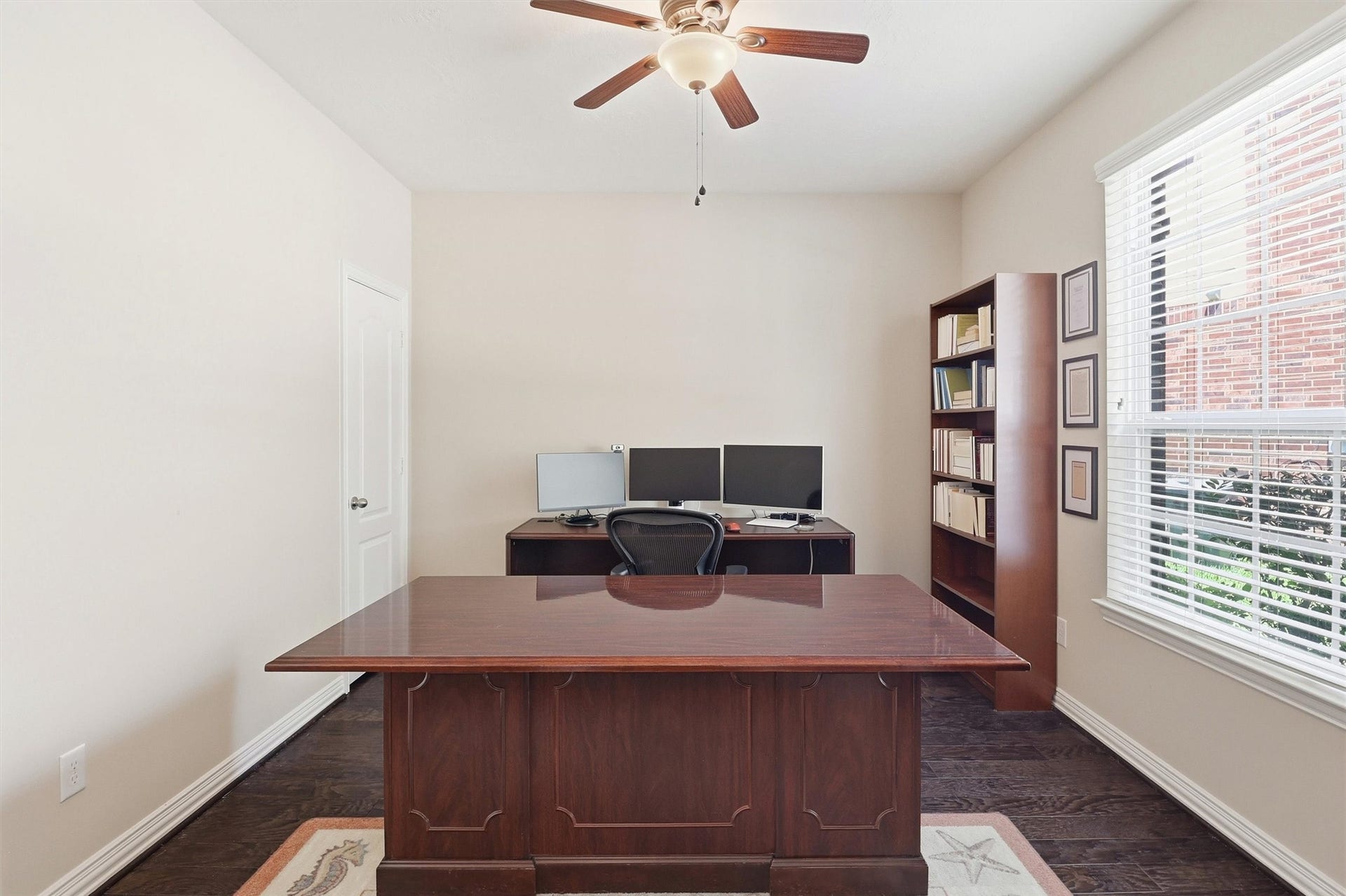 3219 Cotton Ranch Drive, Katy, TX 77494 Another view of the study highlights its generous proportions and peaceful atmosphere, creating an inspiring place to work or read.