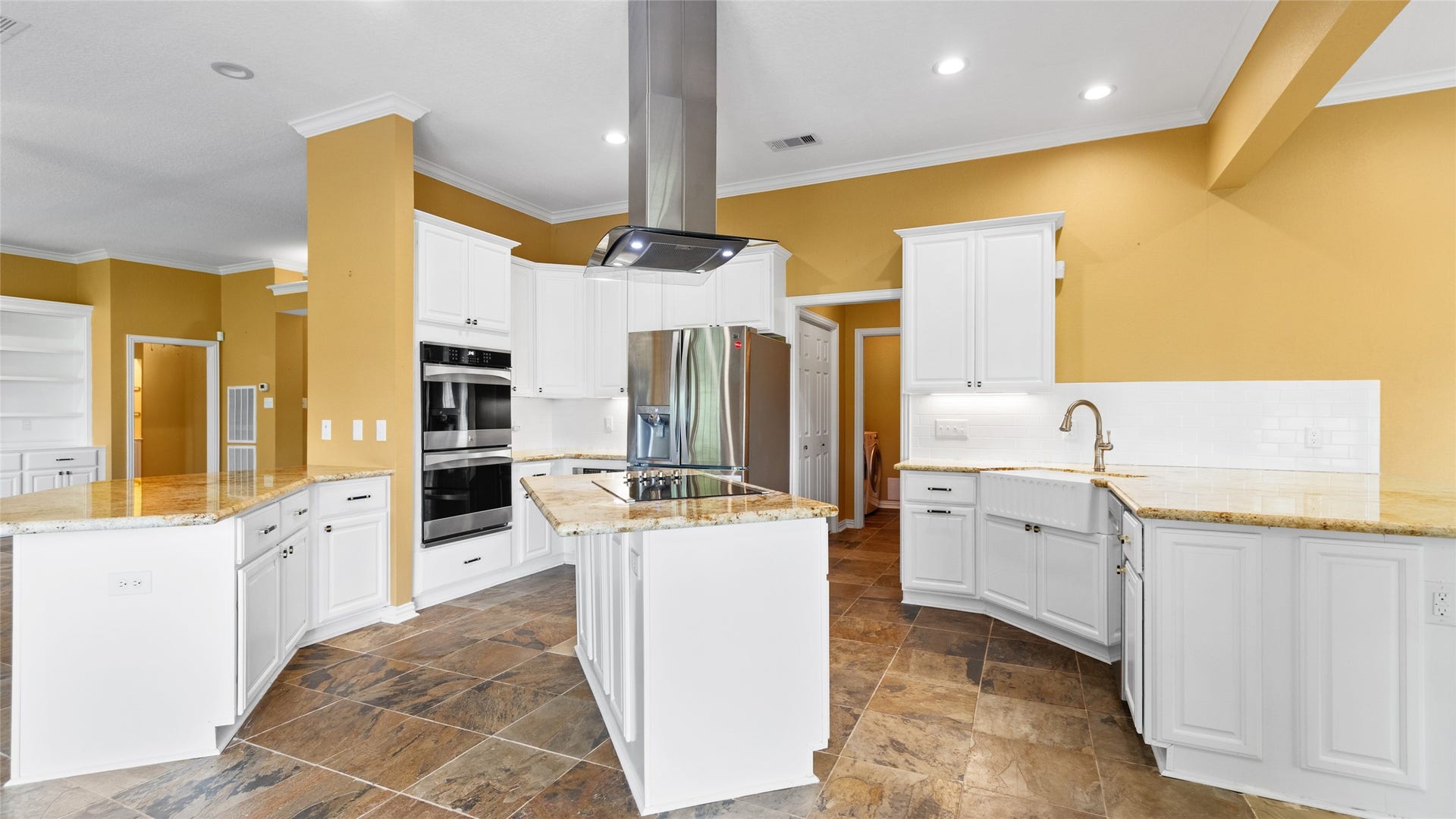 97 Avenue J, Dickinson, TX 77539 This island kitchen is perfect for the chef in your familly