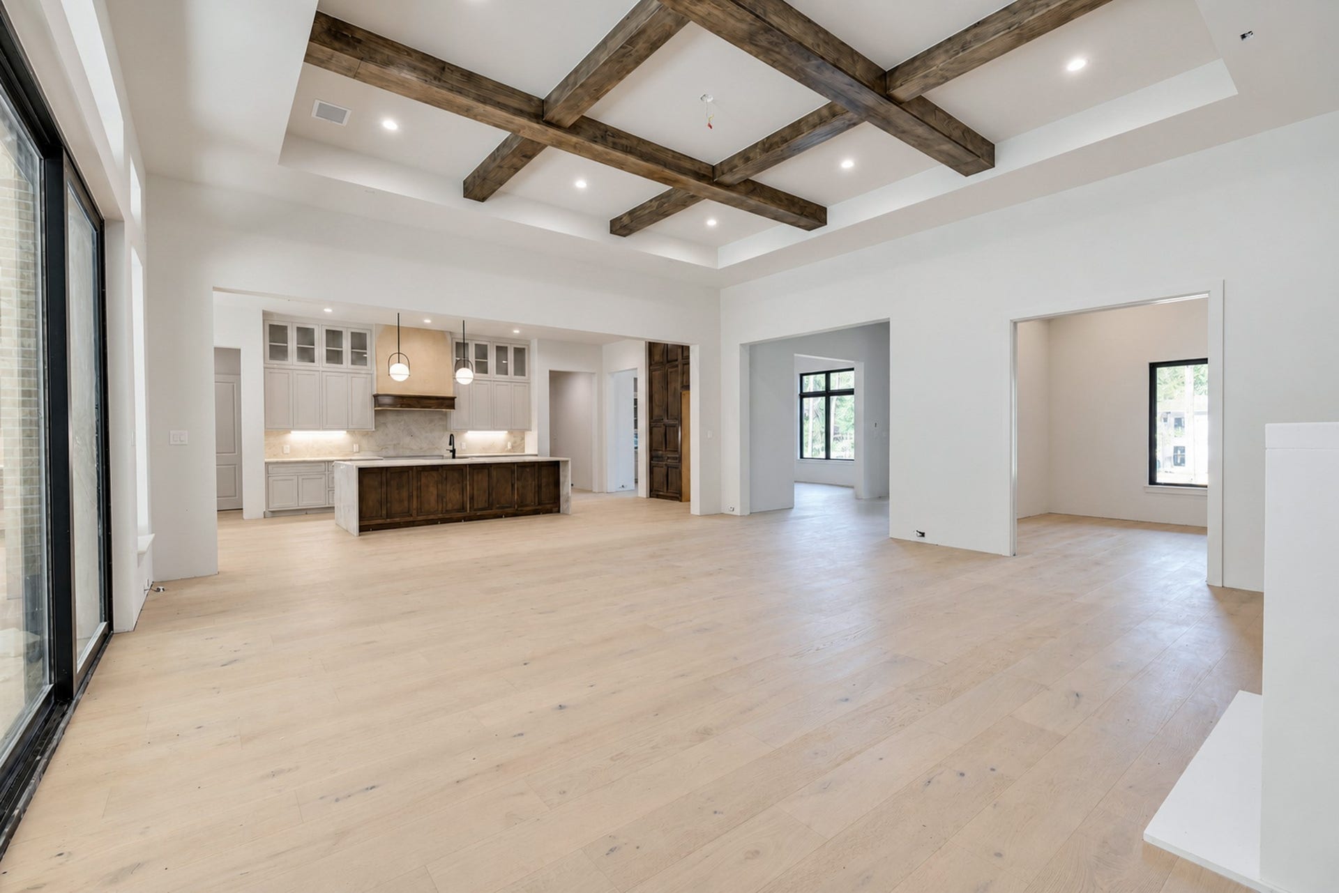 25083 Chisos Bend, Montgomery, TX 77316 View of the family room from the pool bath and bedroom 4