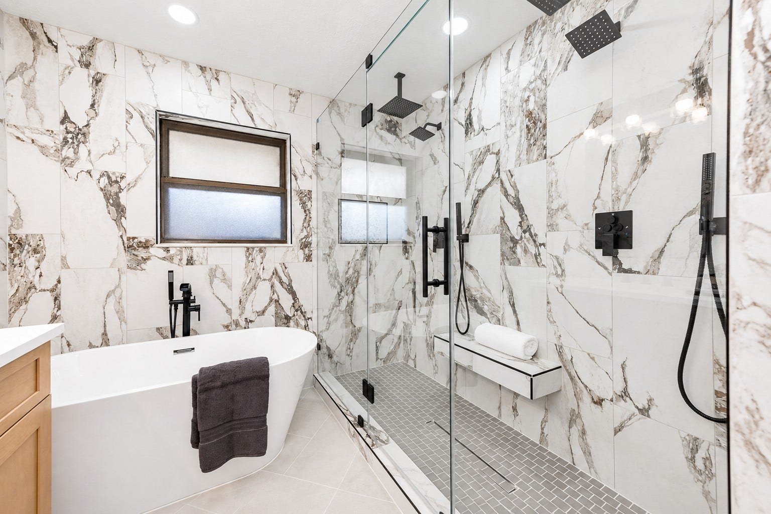 109 Dorado Drive, Friendswood, TX 77546 Alternative view of the primary bathroom and walk-in shower.