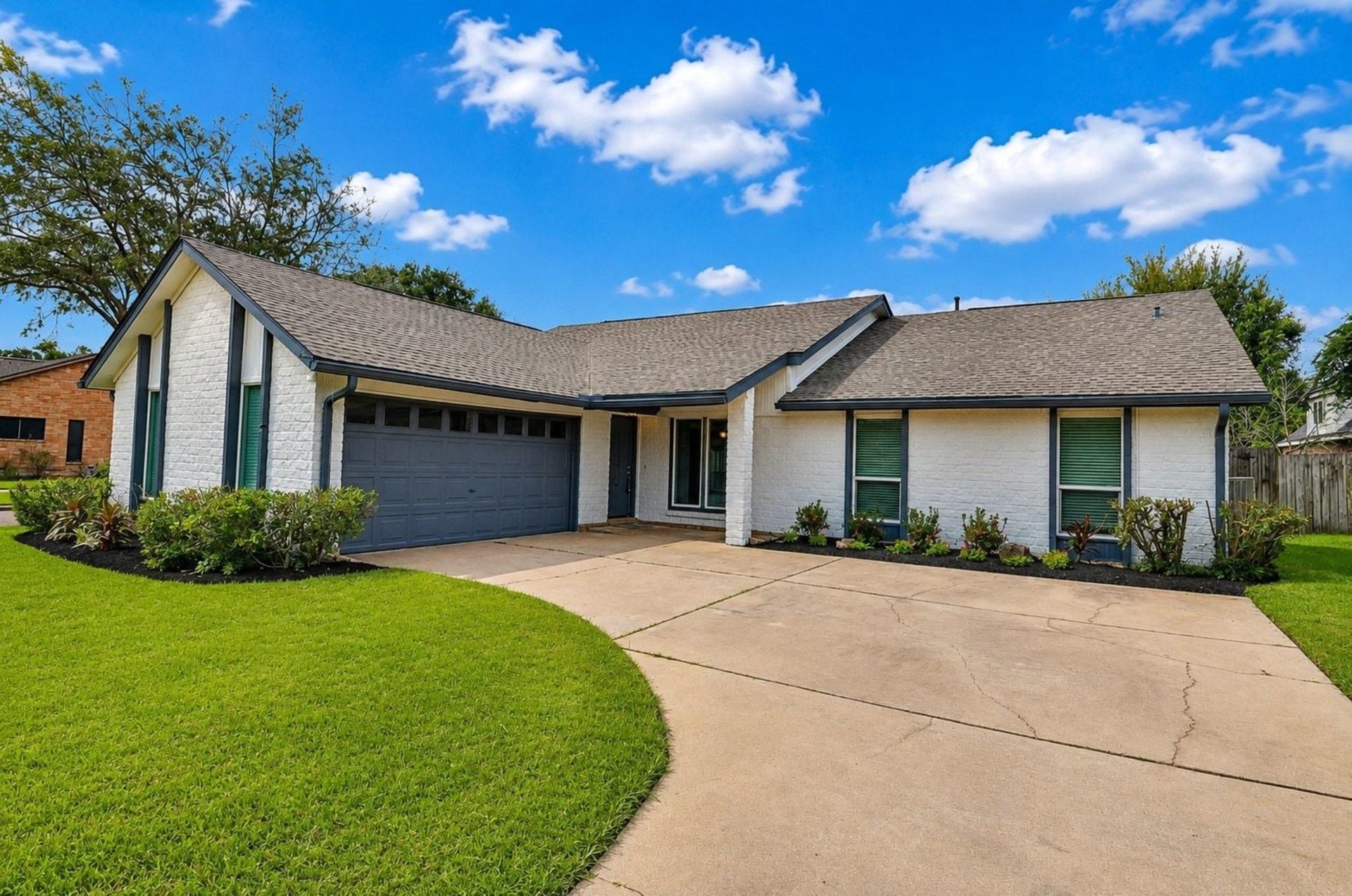 What a Great Curb Appeal with New Landscaping.