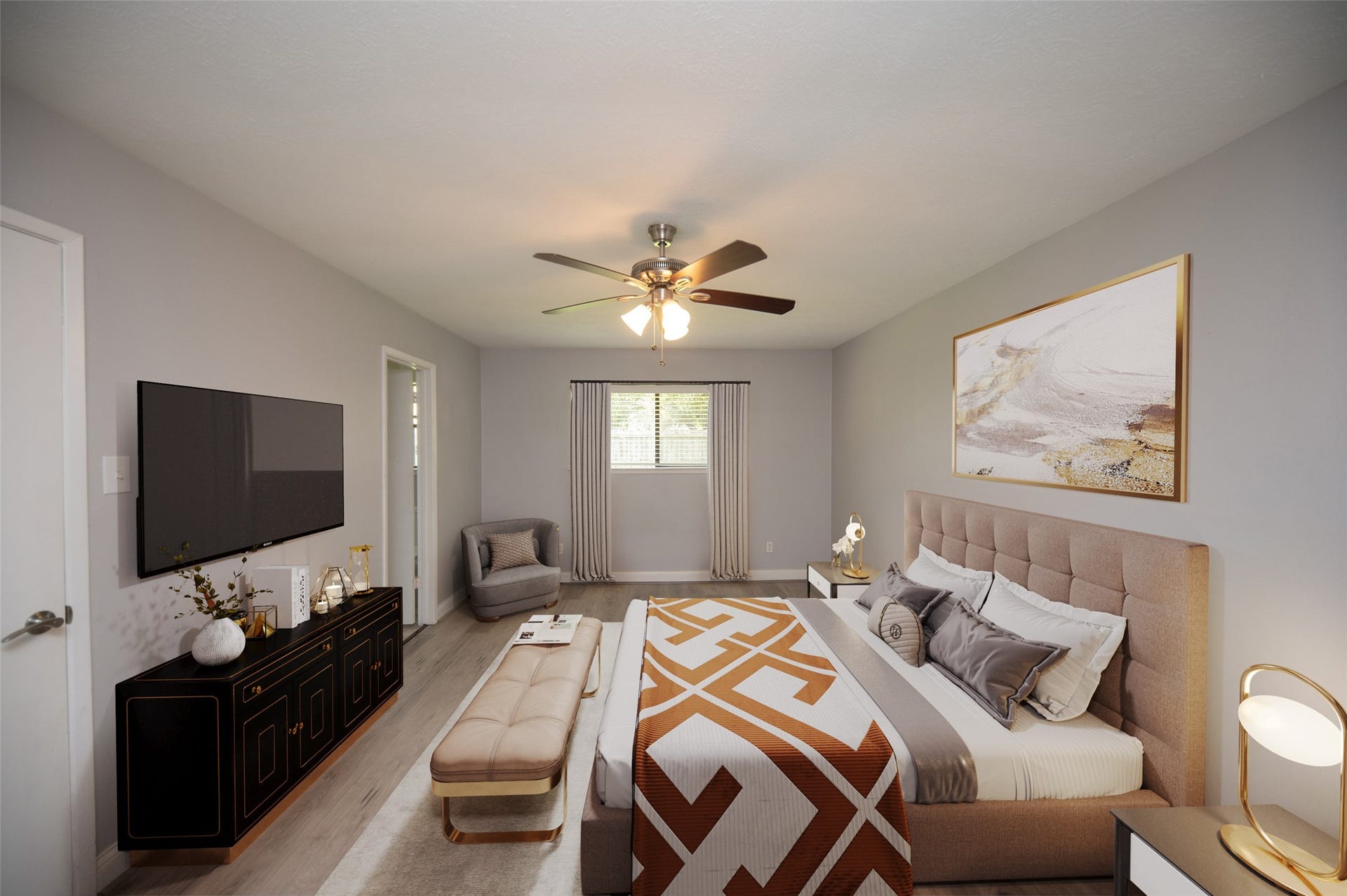 Decent Size Master Bedroom. (Virtually Staged)