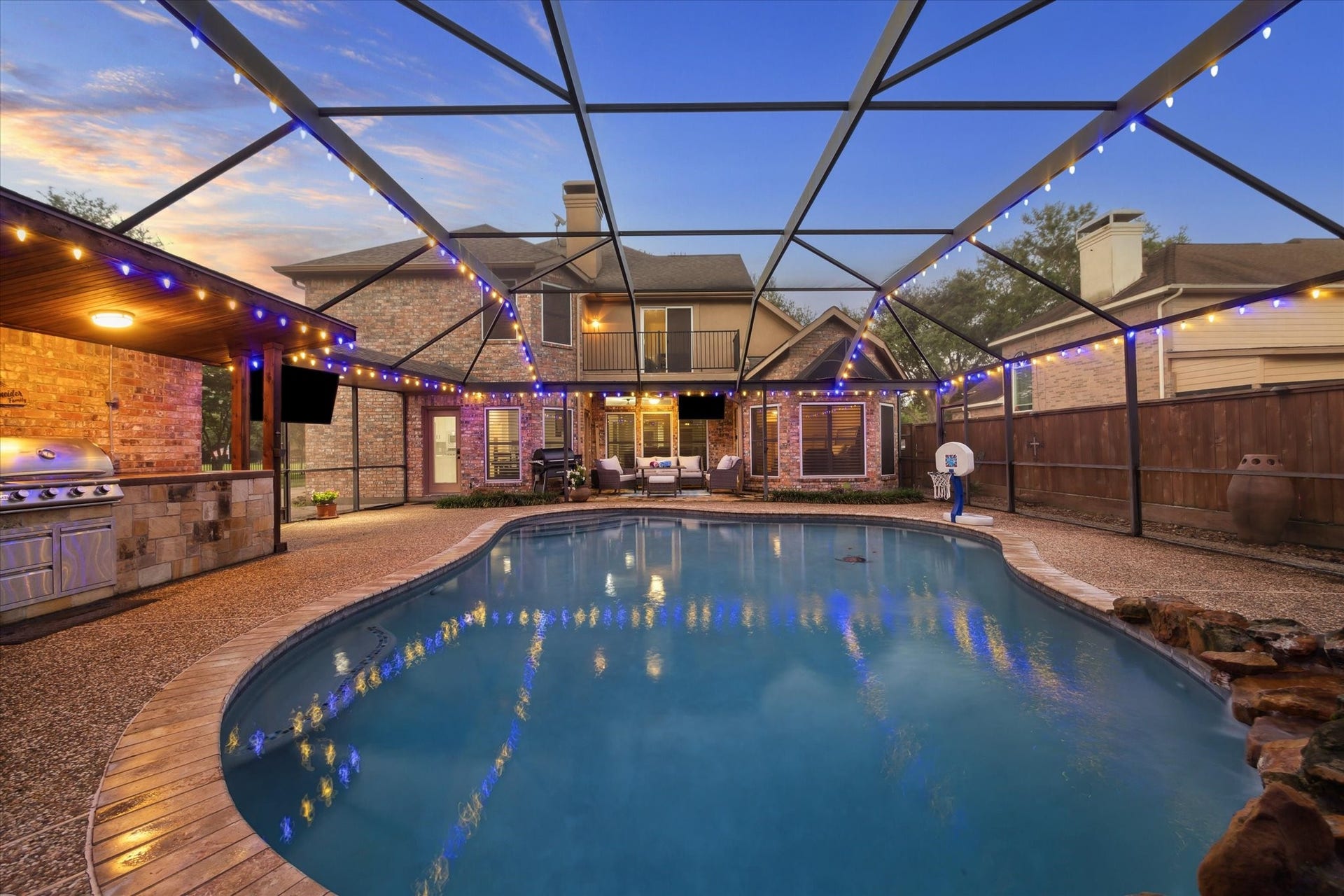 4107 Wentworth Drive, Fulshear, TX 77441 Covered Oasis of a Pool!