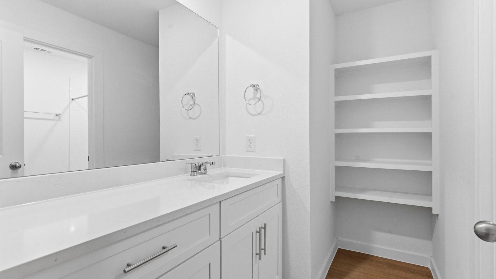 3406 Horseshoe Trail Lane, League City, TX 77511 Primary bathroom with a glass-enclosed standing shower and separate soaking tub.