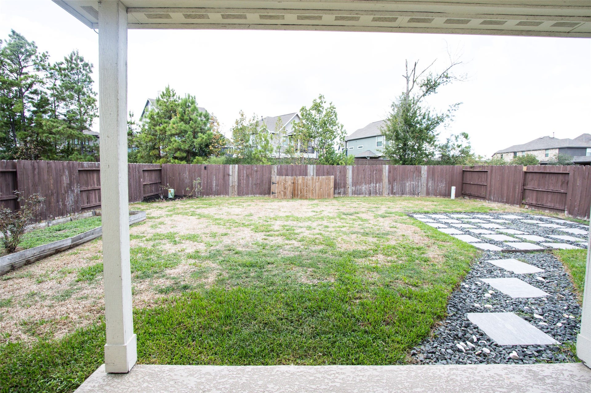 PATHWAY TO YOUR FUTURE FIRE PIT AREA