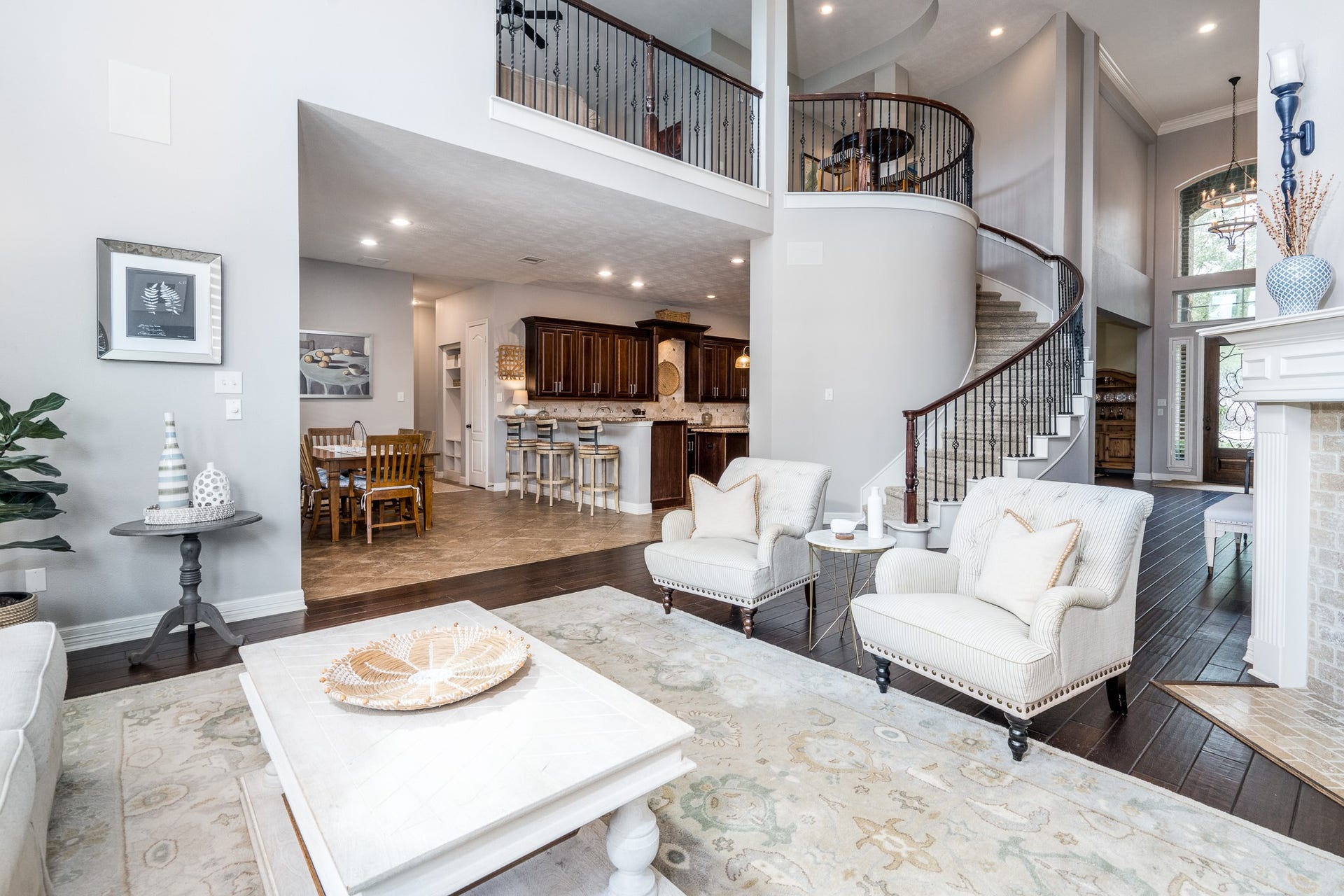 The home's layout is perfect for entertaining and boasts a light and bright family room that flows seamlessly into the gourmet kitchen!