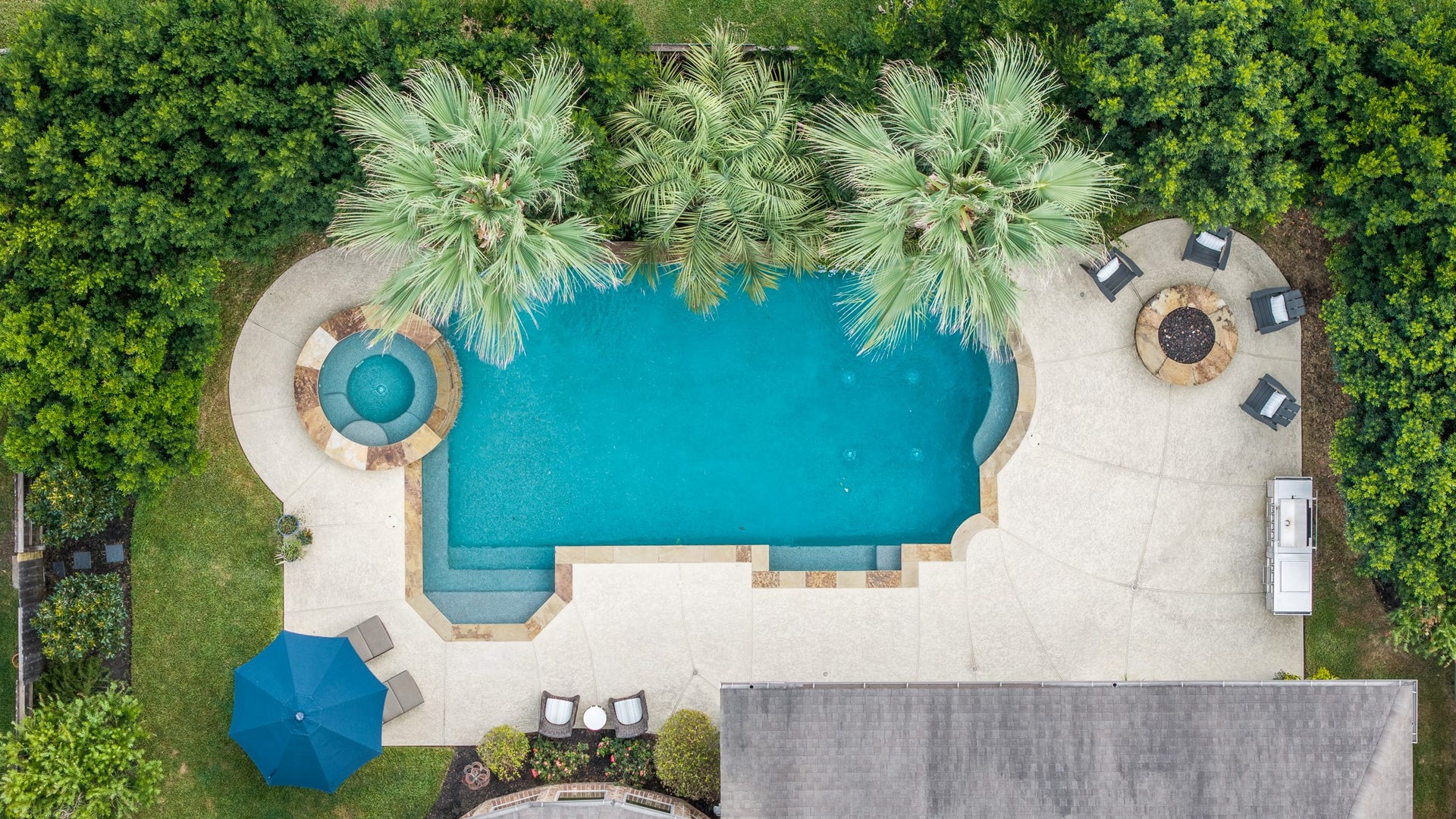 A bird's eye view of your tropical paradise! What's not to love?