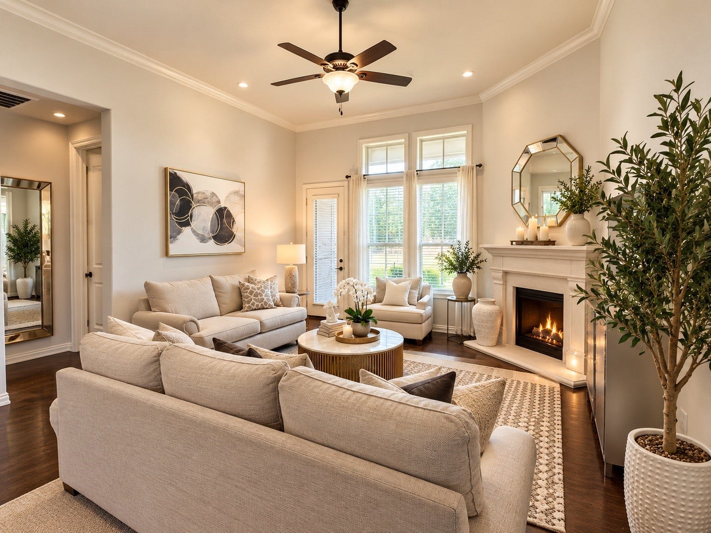 8006 Duncan Ranch Lane, Richmond, TX 77407 Another view of the living room.