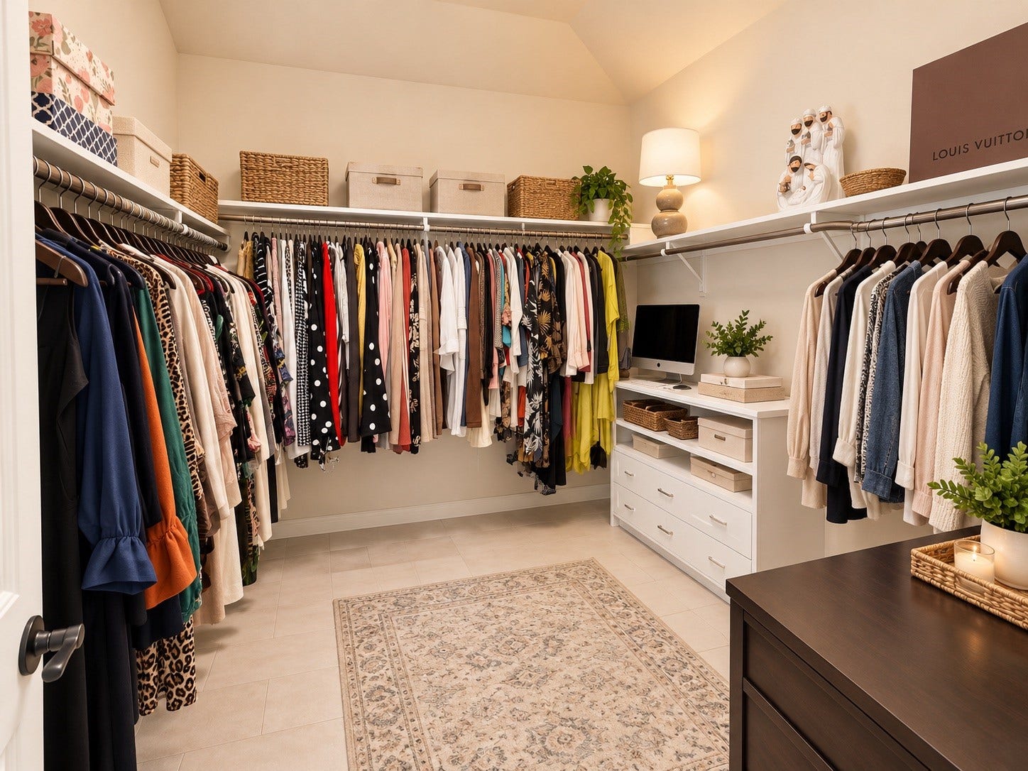 8006 Duncan Ranch Lane, Richmond, TX 77407 Generously sized walk-in closet offering plenty of space to organize your wardrobe and accessories.