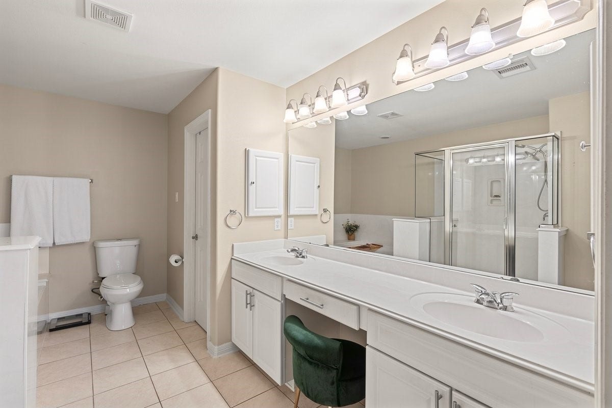 Enjoy plenty of storage space with extended counter tops and cabinetry!