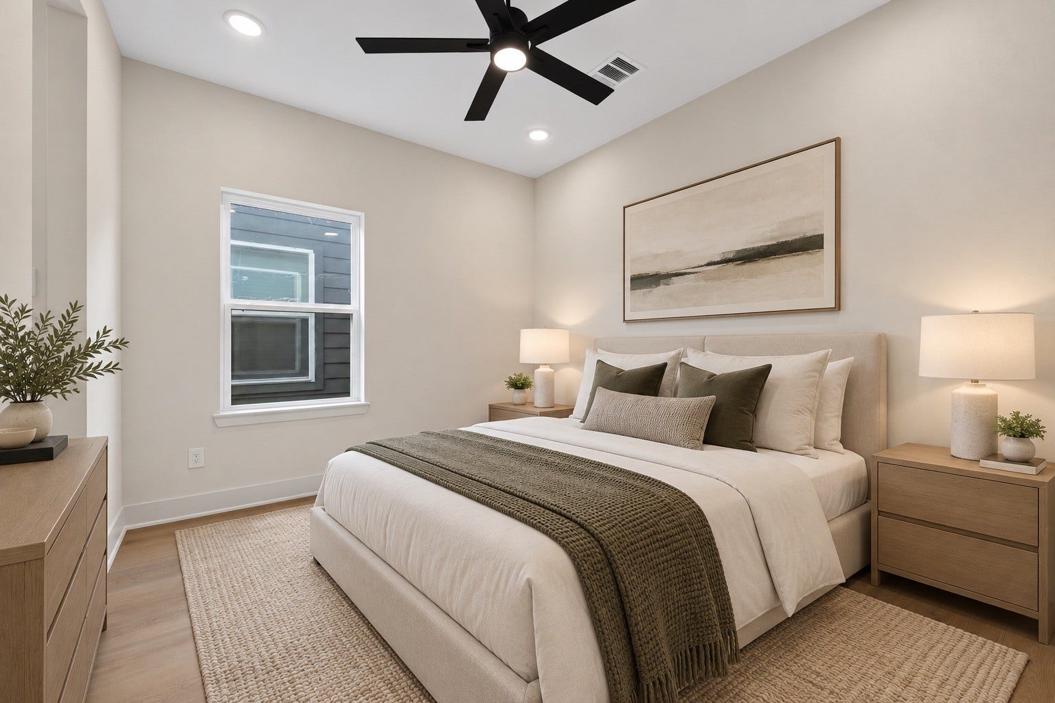 Secondary bedroom #1. this room is virtually staged