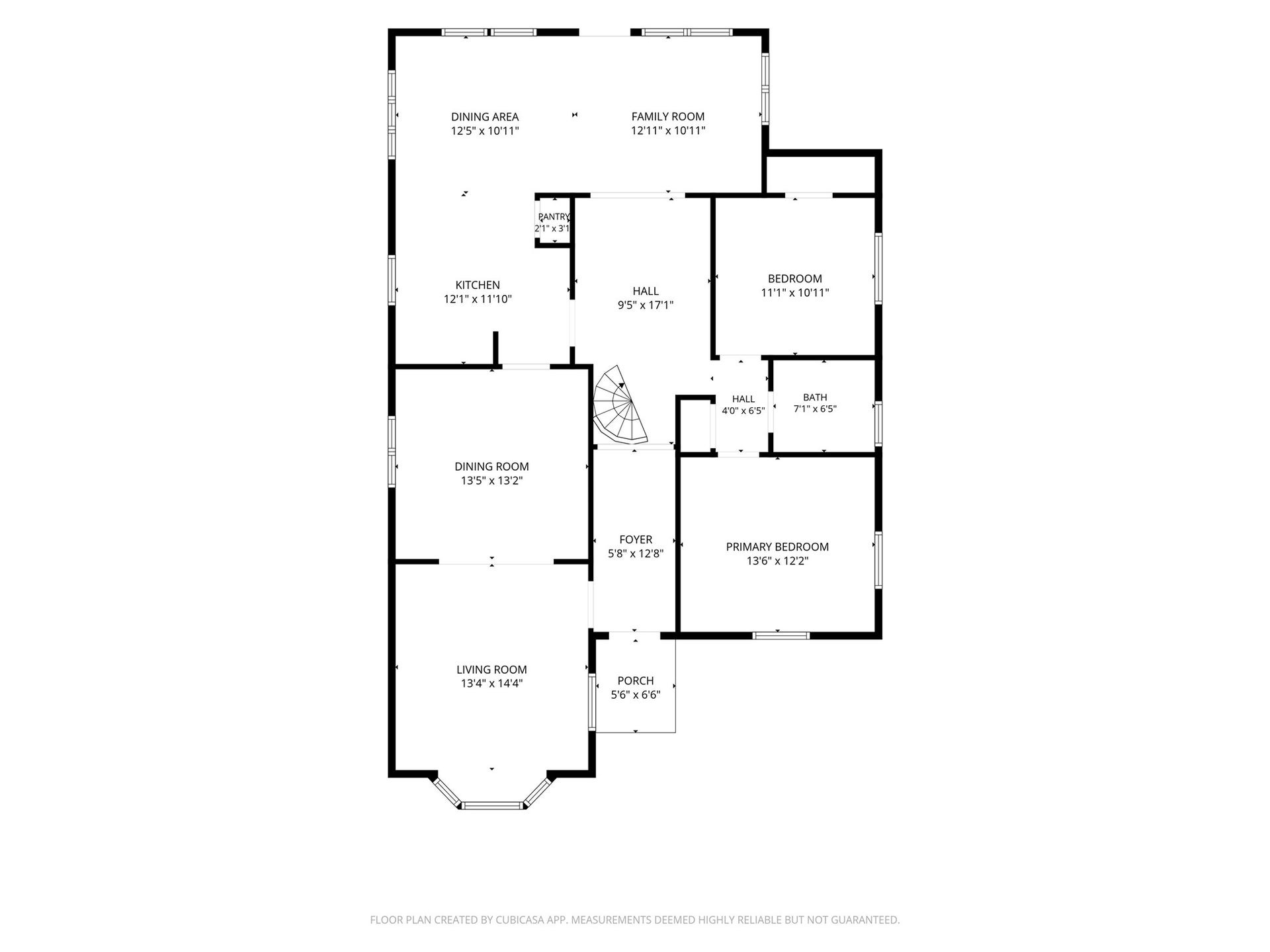 2120 Everett Street, Houston, TX 77009 First level floor plan
