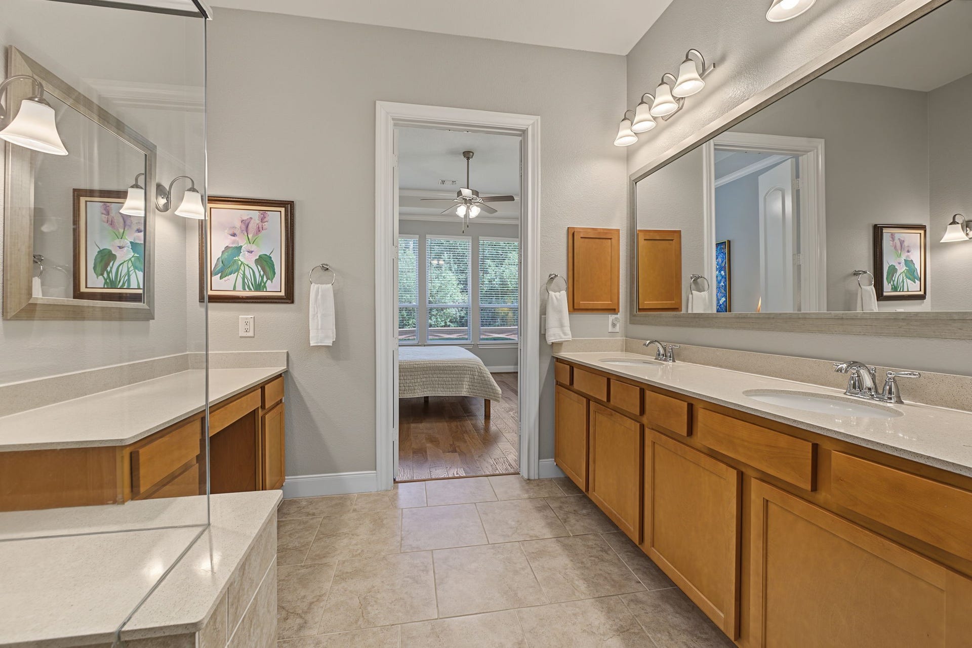 229 Percheron Drive, Spring, TX 77382 View from near the closet area looking back on the bathroom.