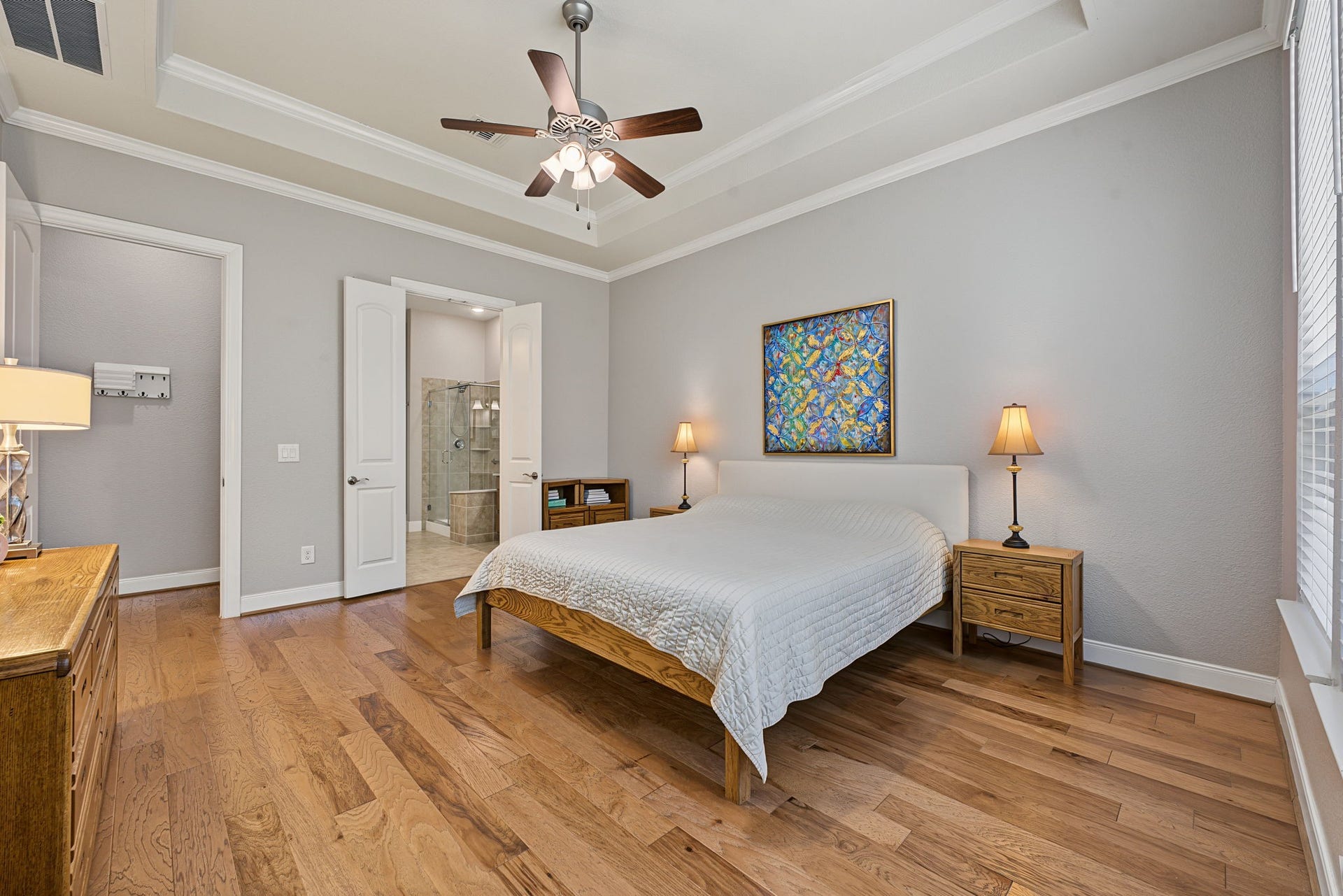 229 Percheron Drive, Spring, TX 77382 The Primary Bedroom is approx 16' x 14' and contains LVP flooring.